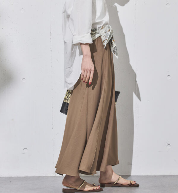 Doux archives「&rsquo;サテンバイアススカート&rsquo;」|スカート|