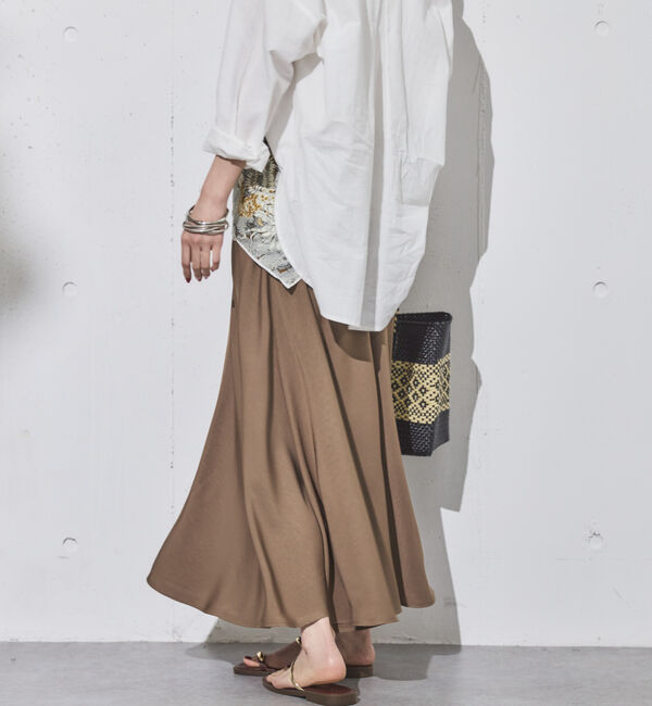 Doux archives「&rsquo;サテンバイアススカート&rsquo;」|スカート|