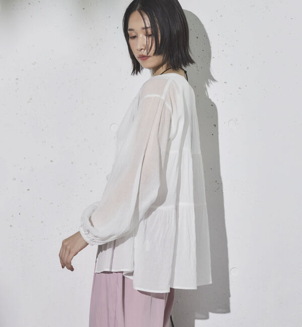 Doux archives「ティアードギャザーチュニック」|シャツ・ブラウス|