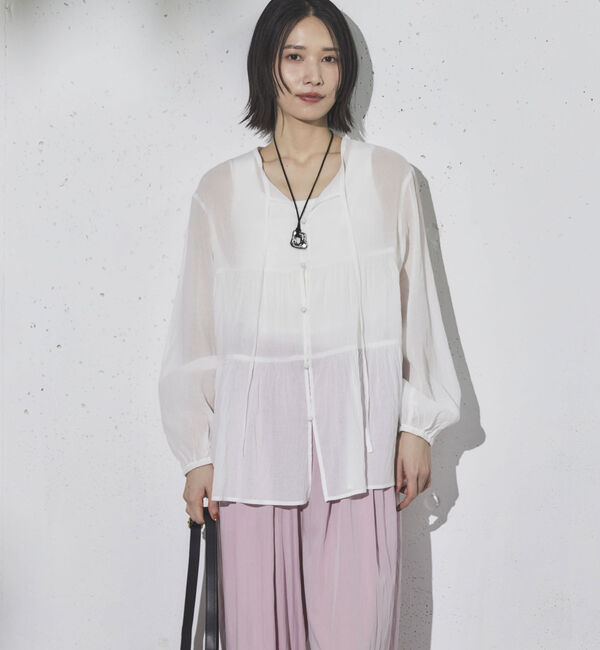 Doux archives「ティアードギャザーチュニック」|シャツ・ブラウス|