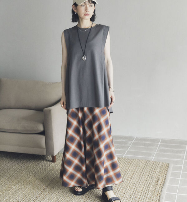 Doux archives「タックデザインノースリプルオーバー」|タンクトップ|