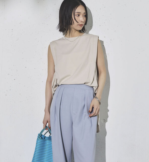 Doux archives「タックデザインノースリプルオーバー」|タンクトップ|