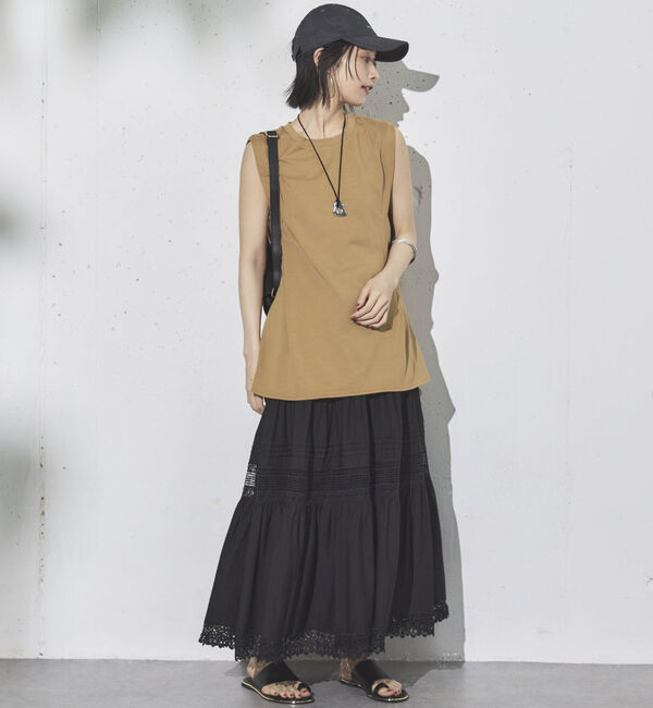 Doux archives「タックデザインノースリプルオーバー」|タンクトップ|