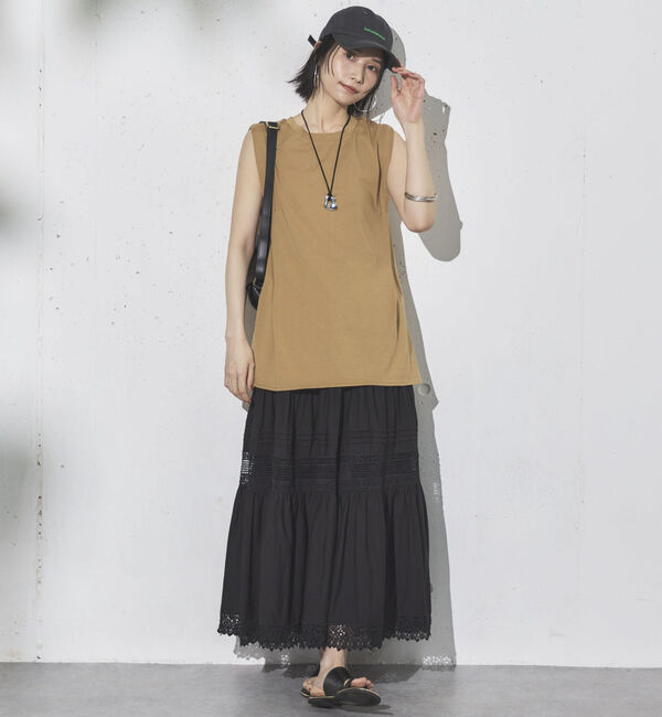 Doux archives「タックデザインノースリプルオーバー」|タンクトップ|