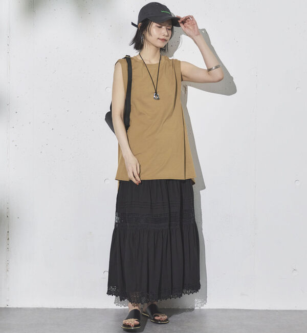 Doux archives「タックデザインノースリプルオーバー」|タンクトップ|