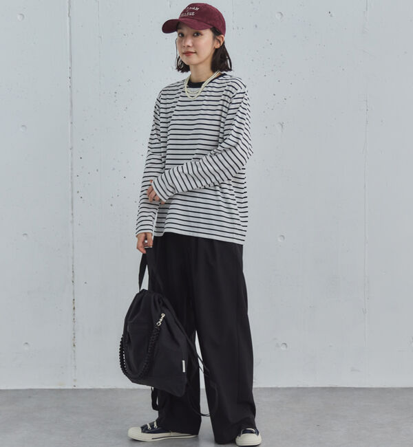 Doux archives「ボーダーインナーロンＴｅｅ」|Tシャツ・カットソー|