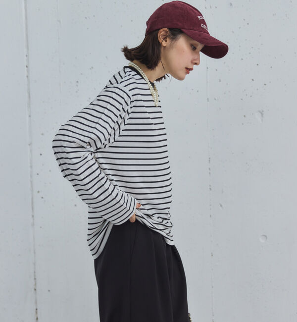 Doux archives「ボーダーインナーロンＴｅｅ」|Tシャツ・カットソー|