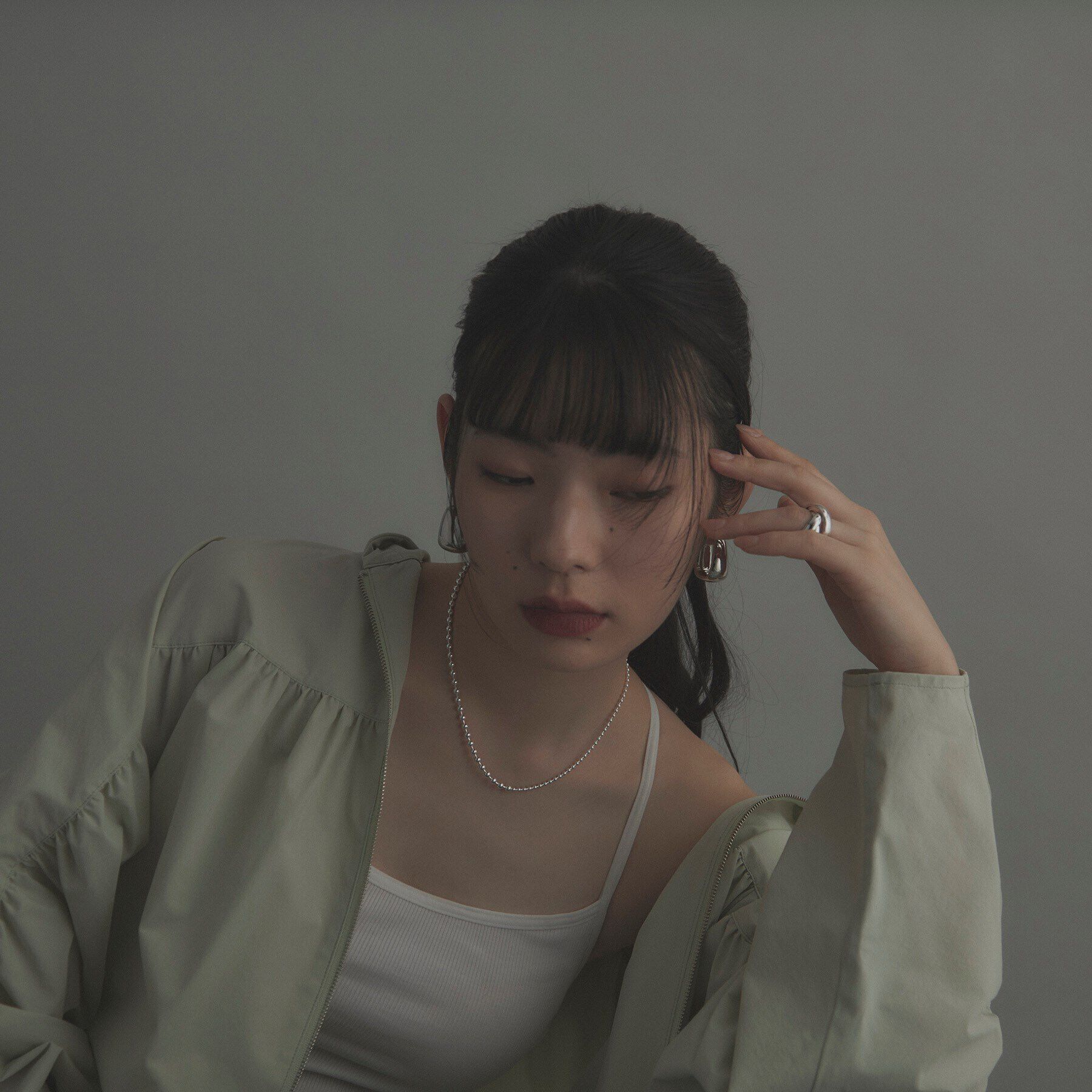 COCOSHNIK ONKITSCH「シルバー デザインチェーン ミックスボールネックレス」|ネックレス|