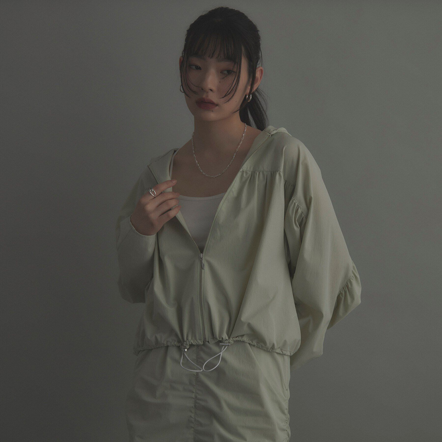 COCOSHNIK ONKITSCH「シルバー ホロウ フープピアスＳ」|ピアス|