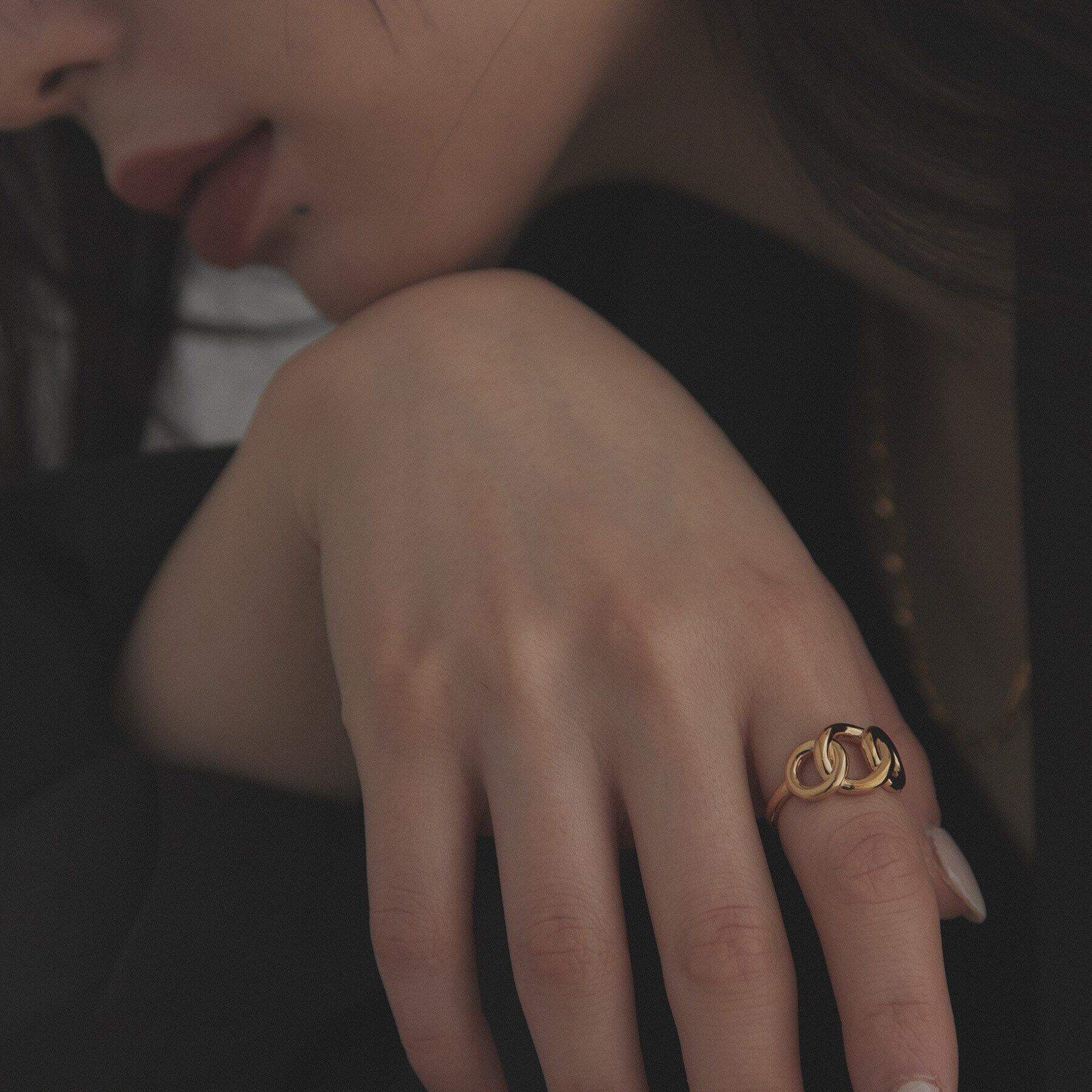 COCOSHNIK ONKITSCH「シルバー ラインリング トリプルサークル GP」|リング|