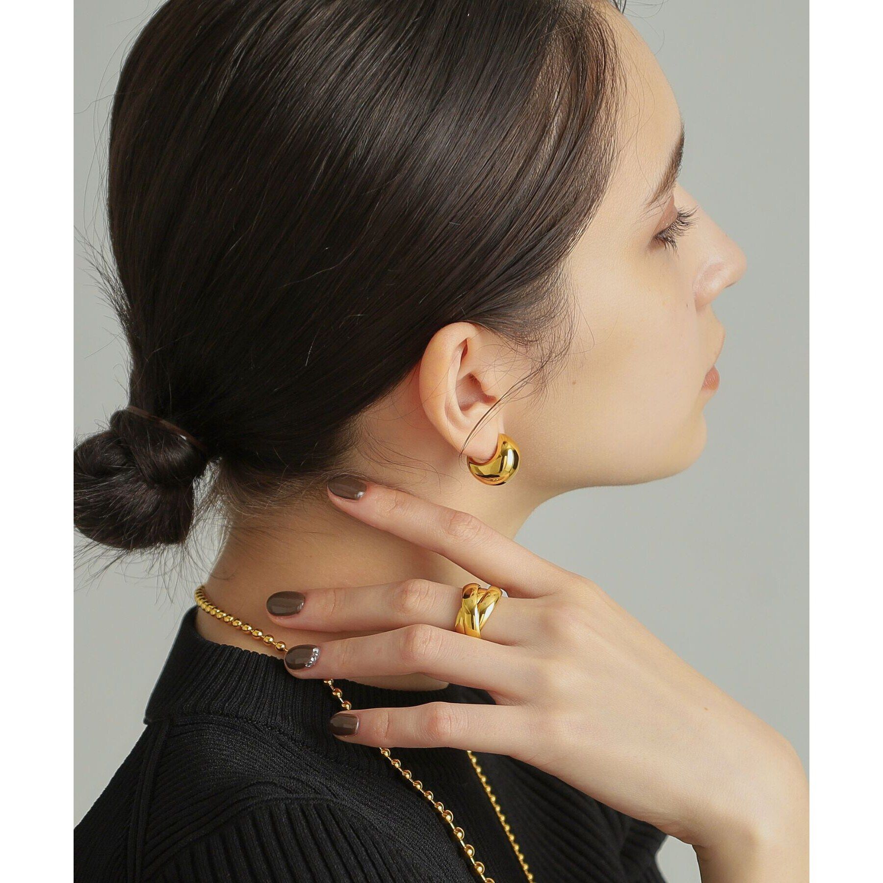 COCOSHNIK ONKITSCH「シルバー ボリュームリング ドームトリプル リング GP」|リング|