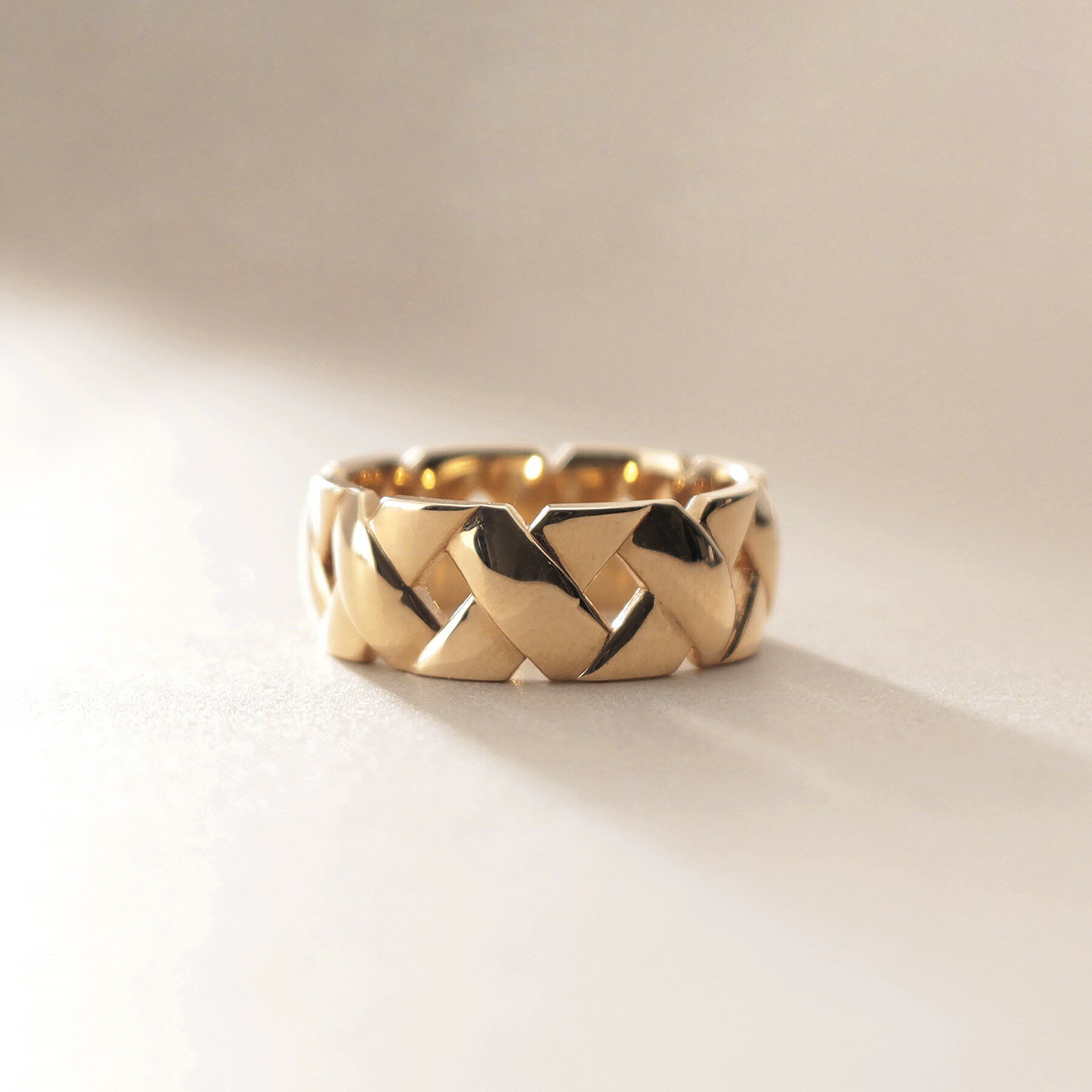 COCOSHNIK「K10メッシュパターン リング大」|リング|