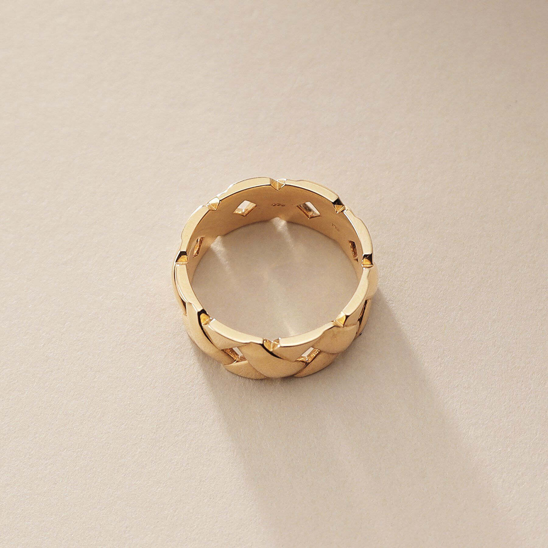 COCOSHNIK「K10メッシュパターン リング大」|リング|