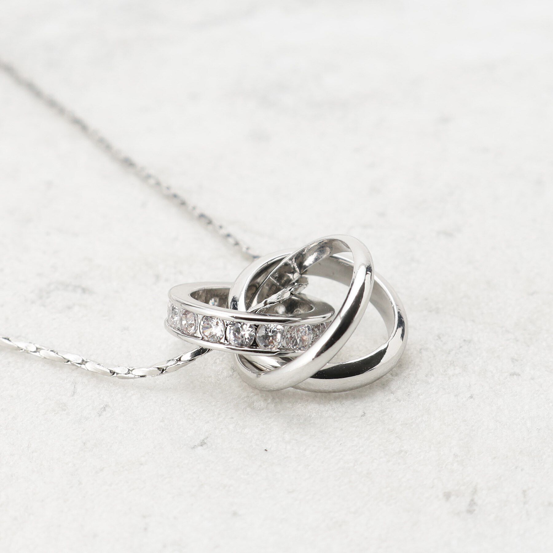 SHOO･LA･RUE「【2WAY】キラキラリングネックレス」|ネックレス|