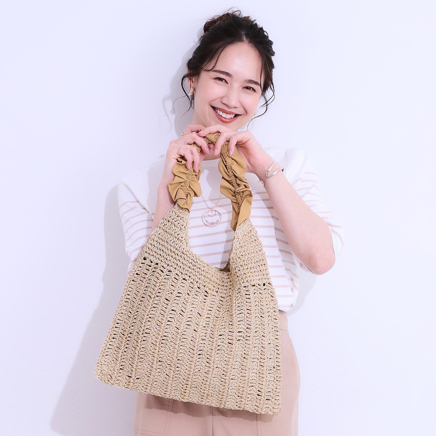 SHOO･LA･RUE「ペーパーフリルトートバッグ」|トートバッグ|