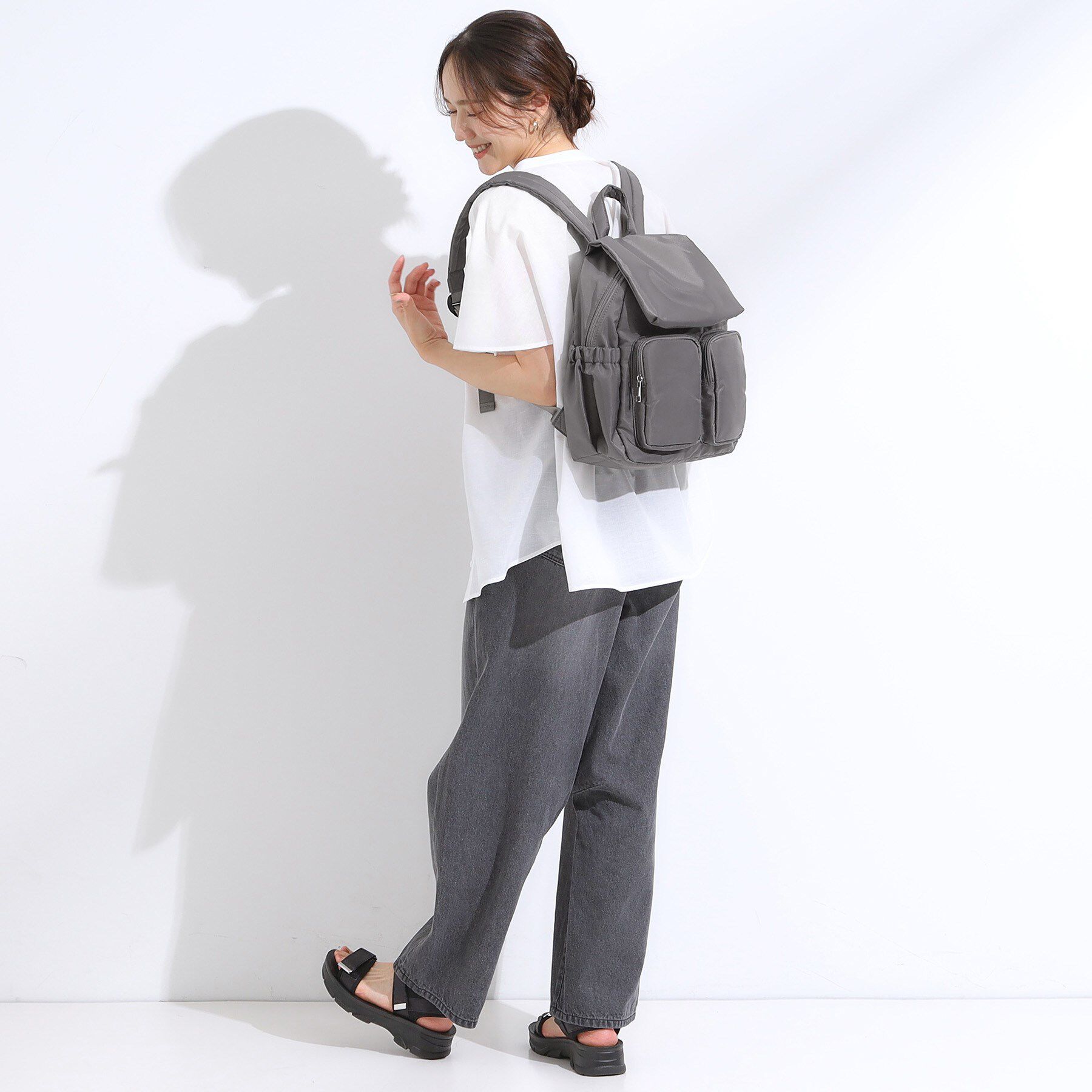 SHOO･LA･RUE「【撥水】Wポケットリュック」|リュック|