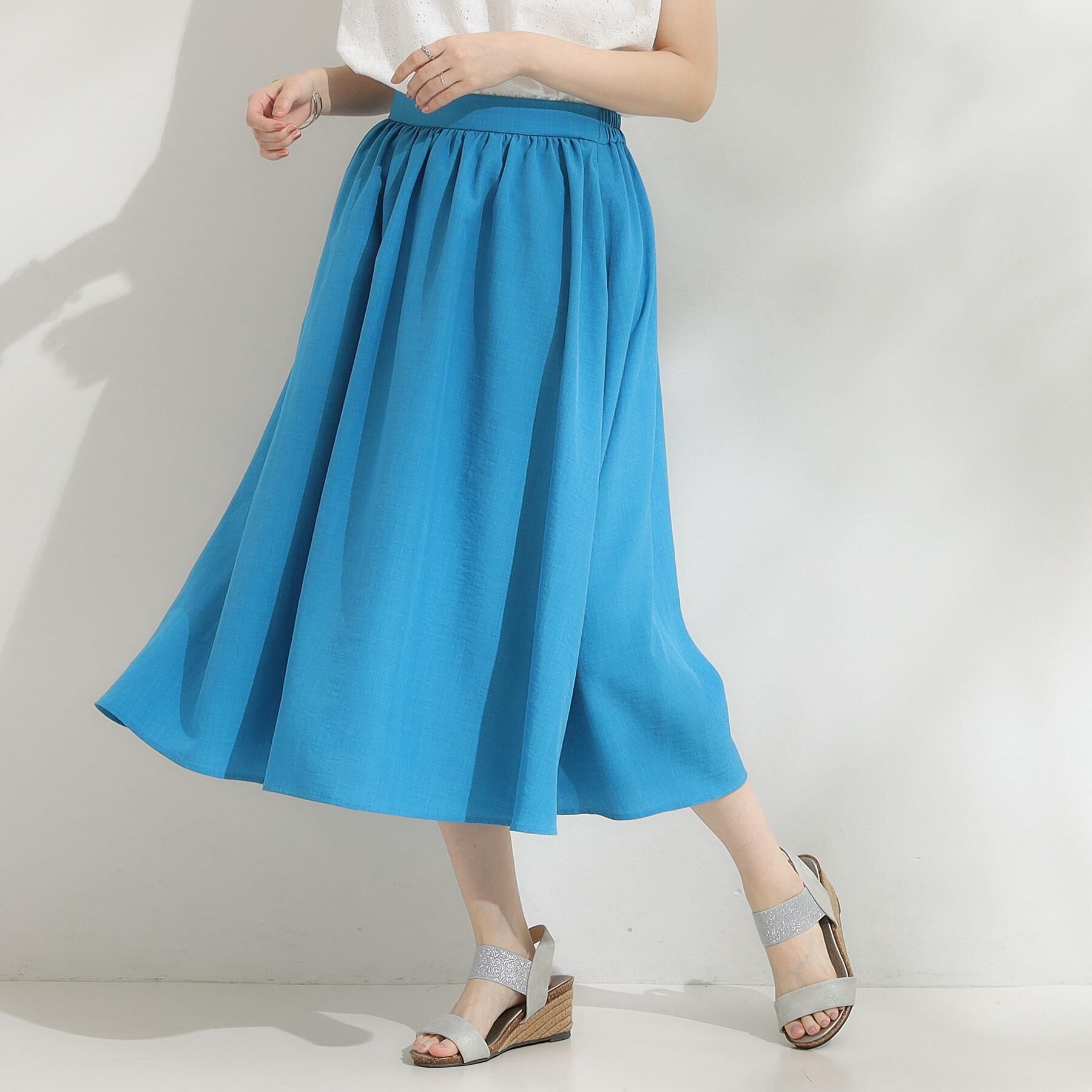 SHOO･LA･RUE「【高レビュー/着丈選べる】華やかさをプラスする アソートロングスカート」|スカート|