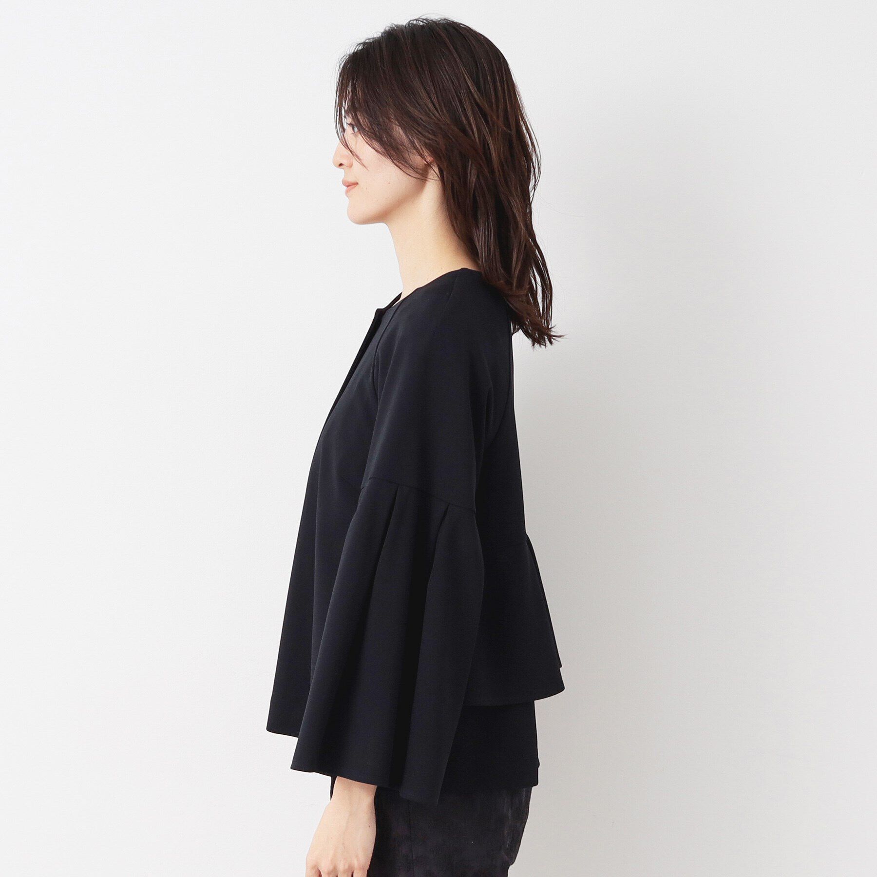 Dessin「【入卒/セレモニー/セットアップ可能/洗える】バックフリルテントラインジャケット」|ノーカラージャケット|