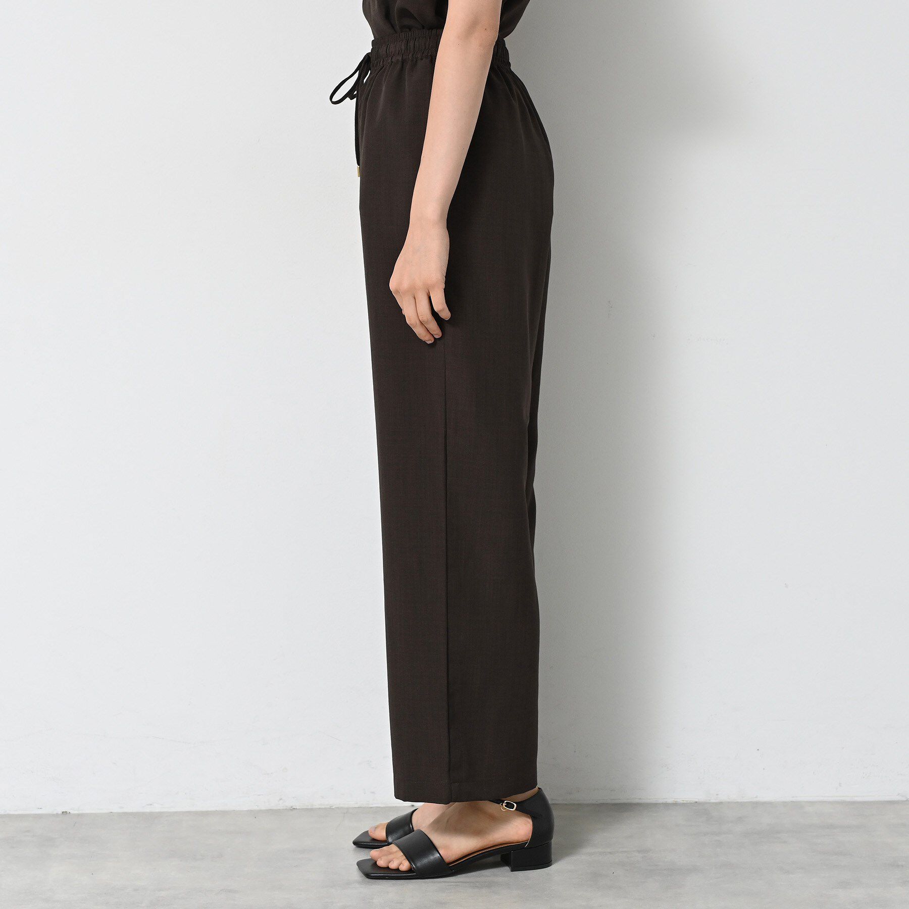 Dessin「【2点セット/ウエストゴム/洗える】スキッパ―シャツ＆ストレートパンツセット」|スーツ|