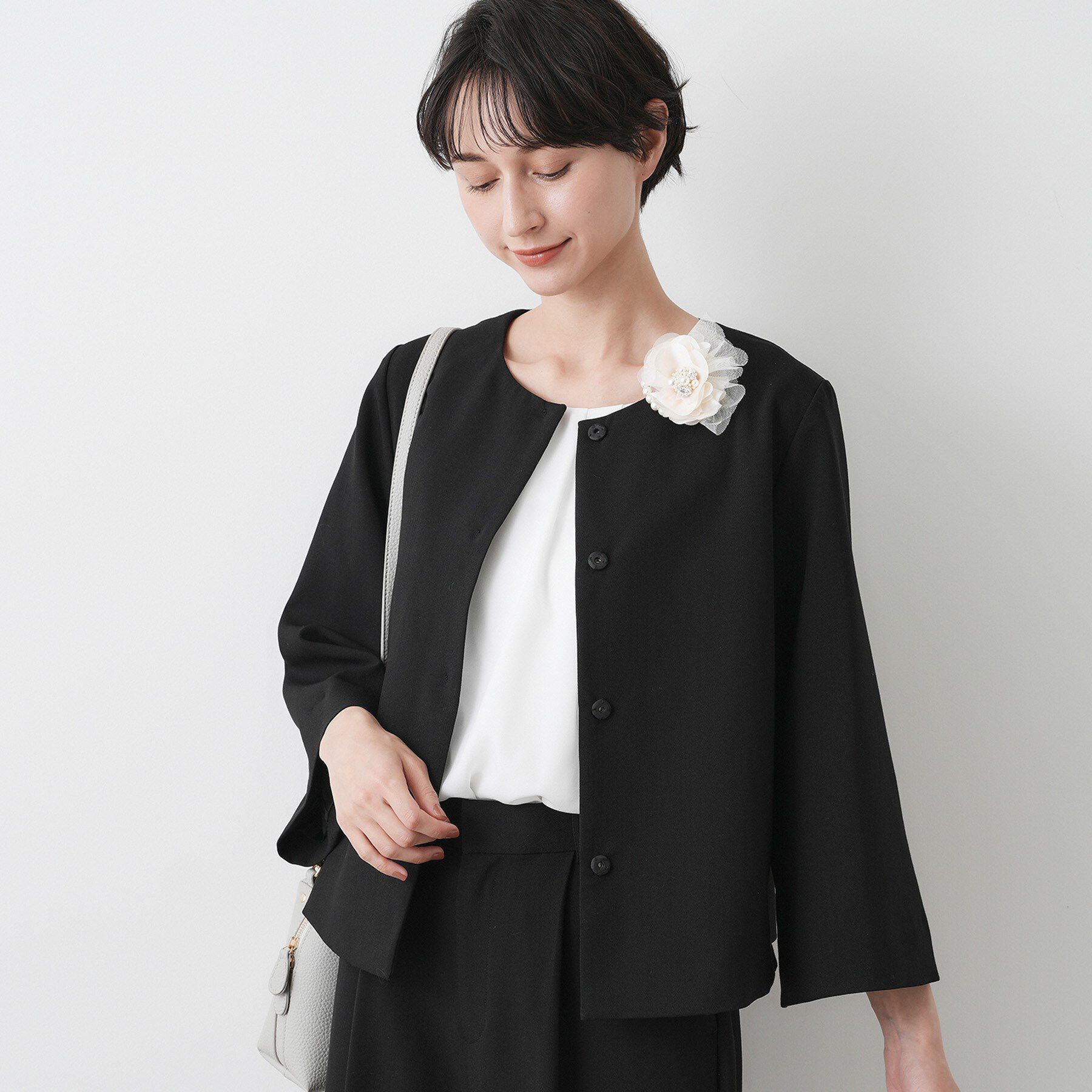 Dessin「【入卒／セレモニー／セットアップ可能】テントラインダブルクロスジャケット」|ノーカラージャケット|