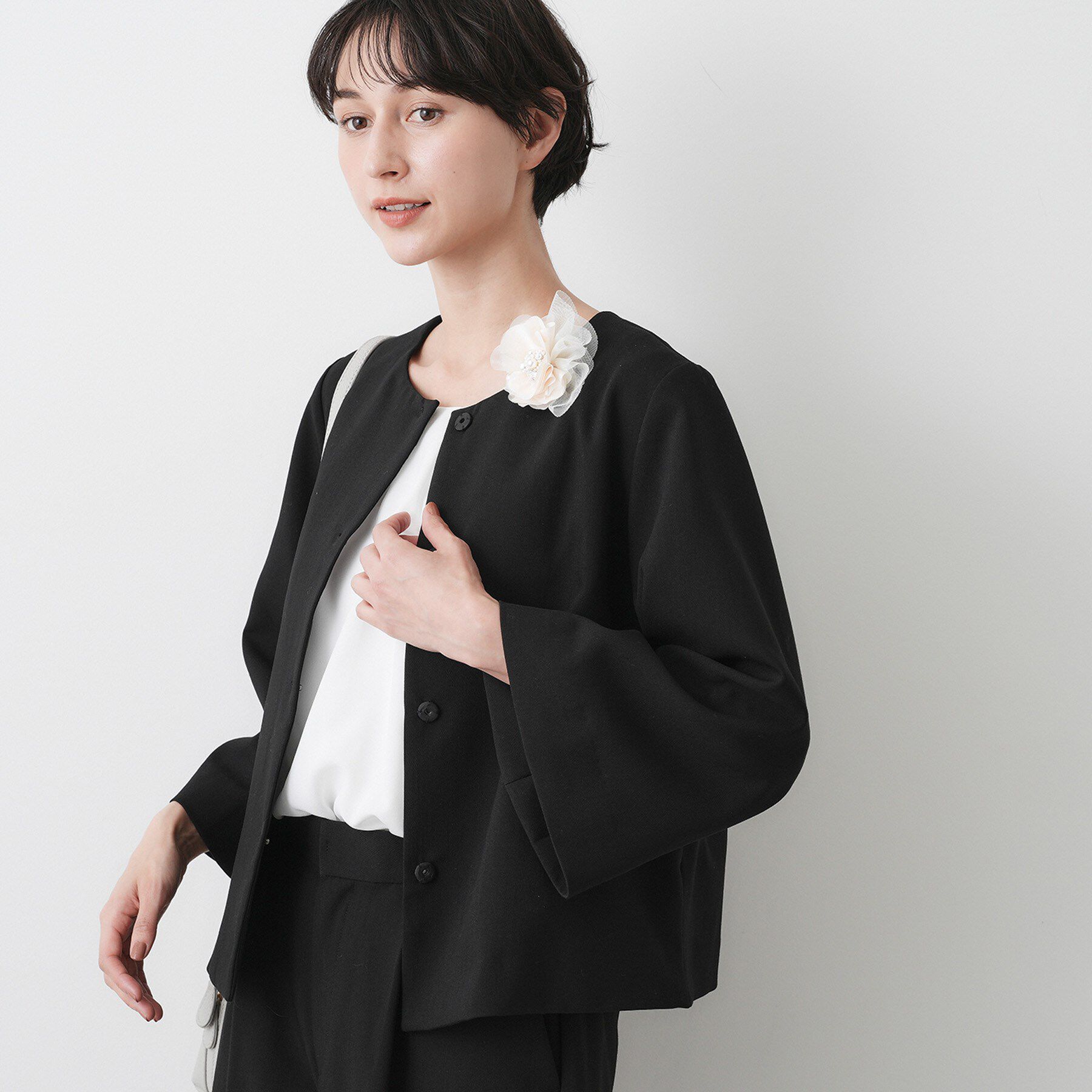 Dessin「【入卒／セレモニー／セットアップ可能】テントラインダブルクロスジャケット」|ノーカラージャケット|