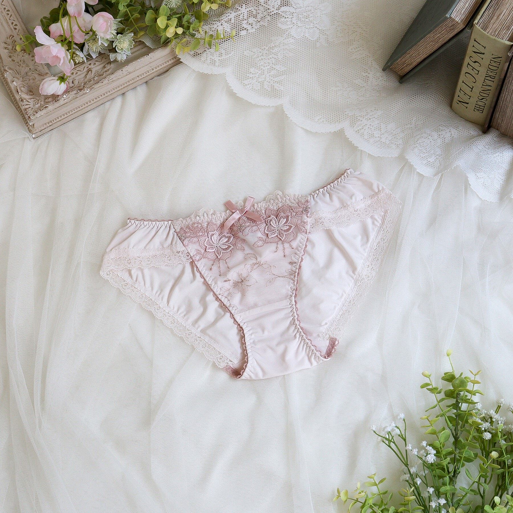 Risa Magli「マデリン ノーマルショーツ」|インナー|ピンク(071)