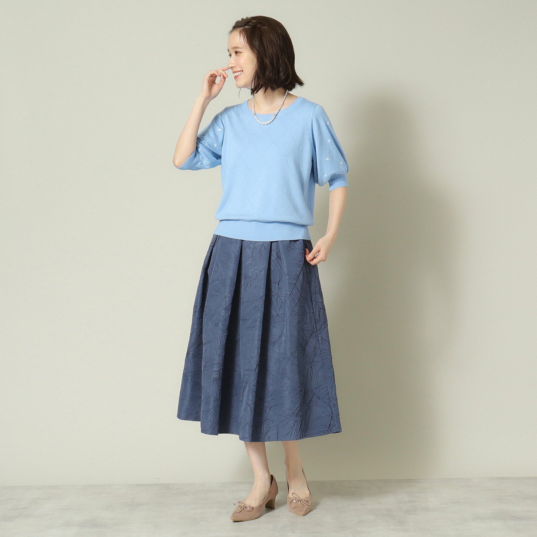 ITS&rsquo;DEMO「【通勤／手洗い可】ハート刺繍ニット」|ニット・セーター|