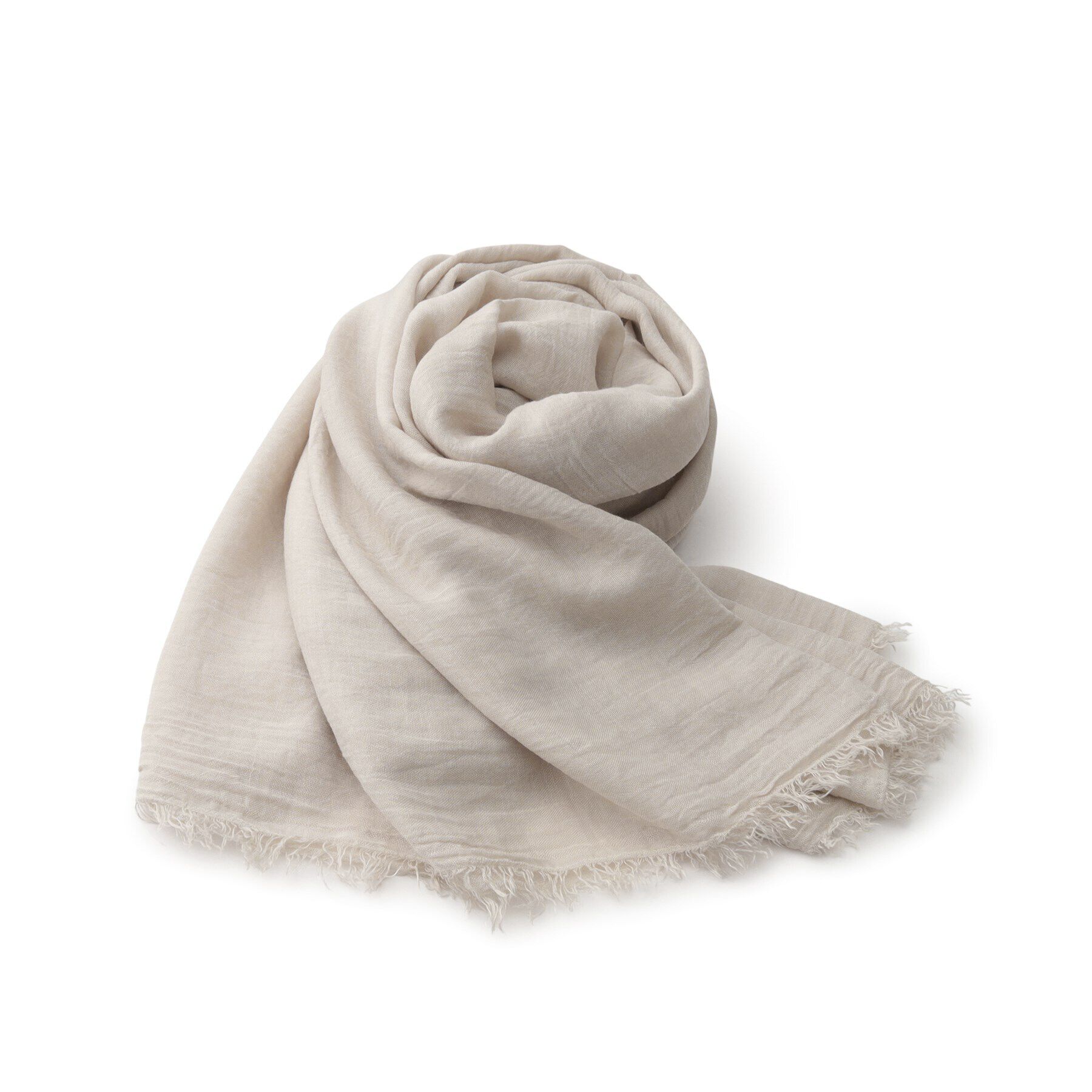 ITS&rsquo;DEMO「【手洗い可】大判無地ストール」|ストール|グレージュ(050)