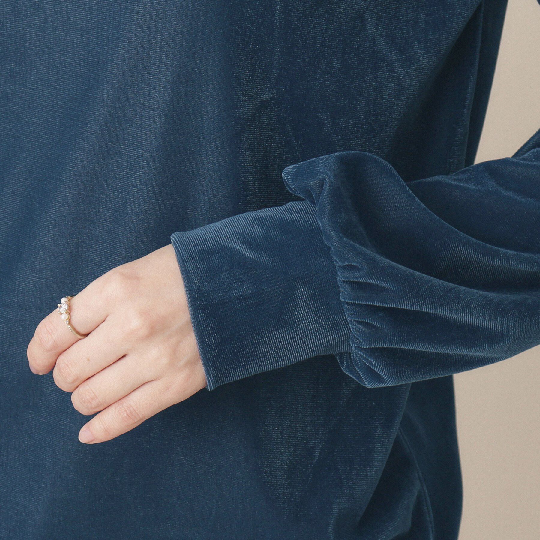 ITS&rsquo;DEMO「【洗濯機OK】ベロアプルオーバー」|Tシャツ・カットソー|