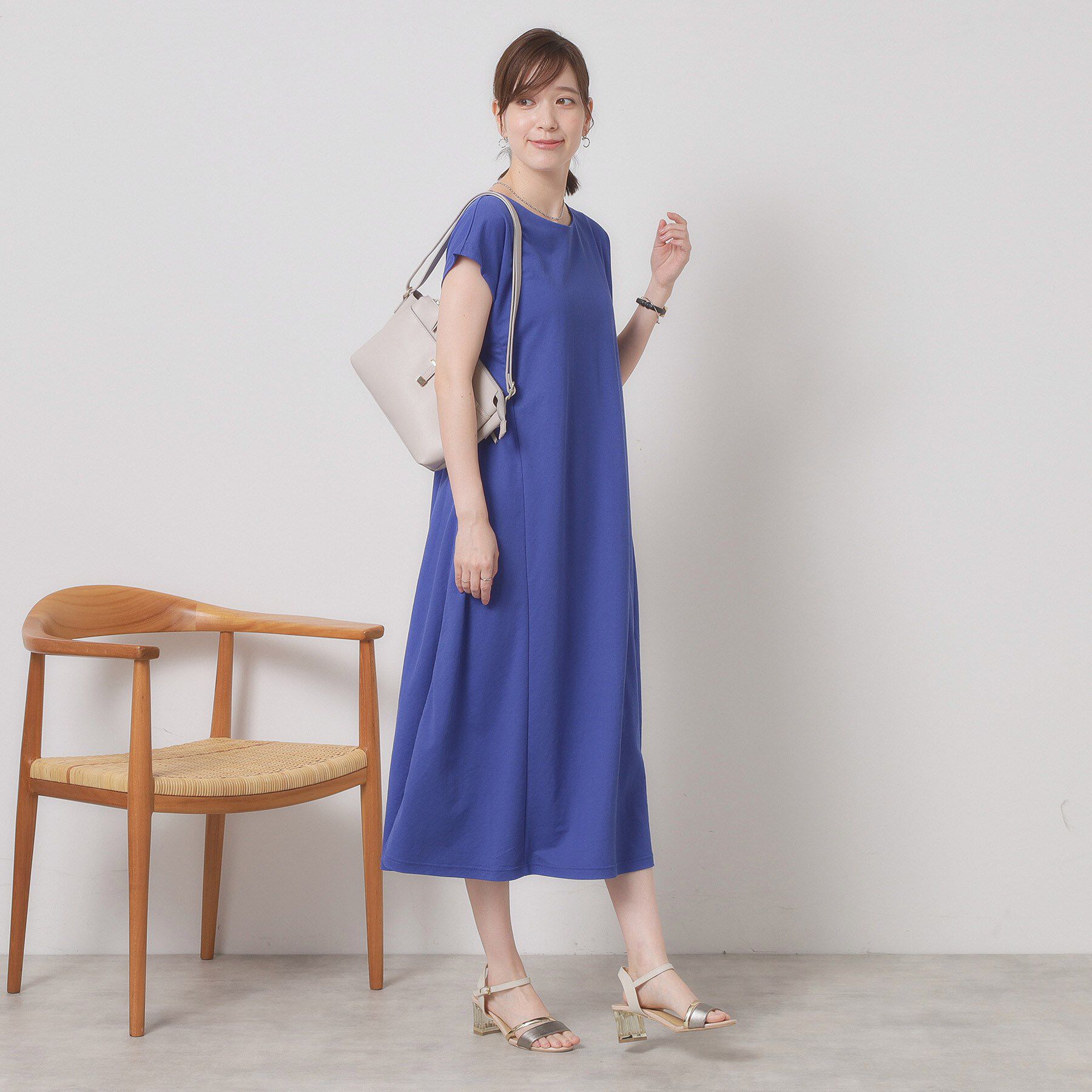 ITS&rsquo;DEMO「【接触冷感／洗濯機OK】カノコカットフレアワンピース」|ワンピース|
