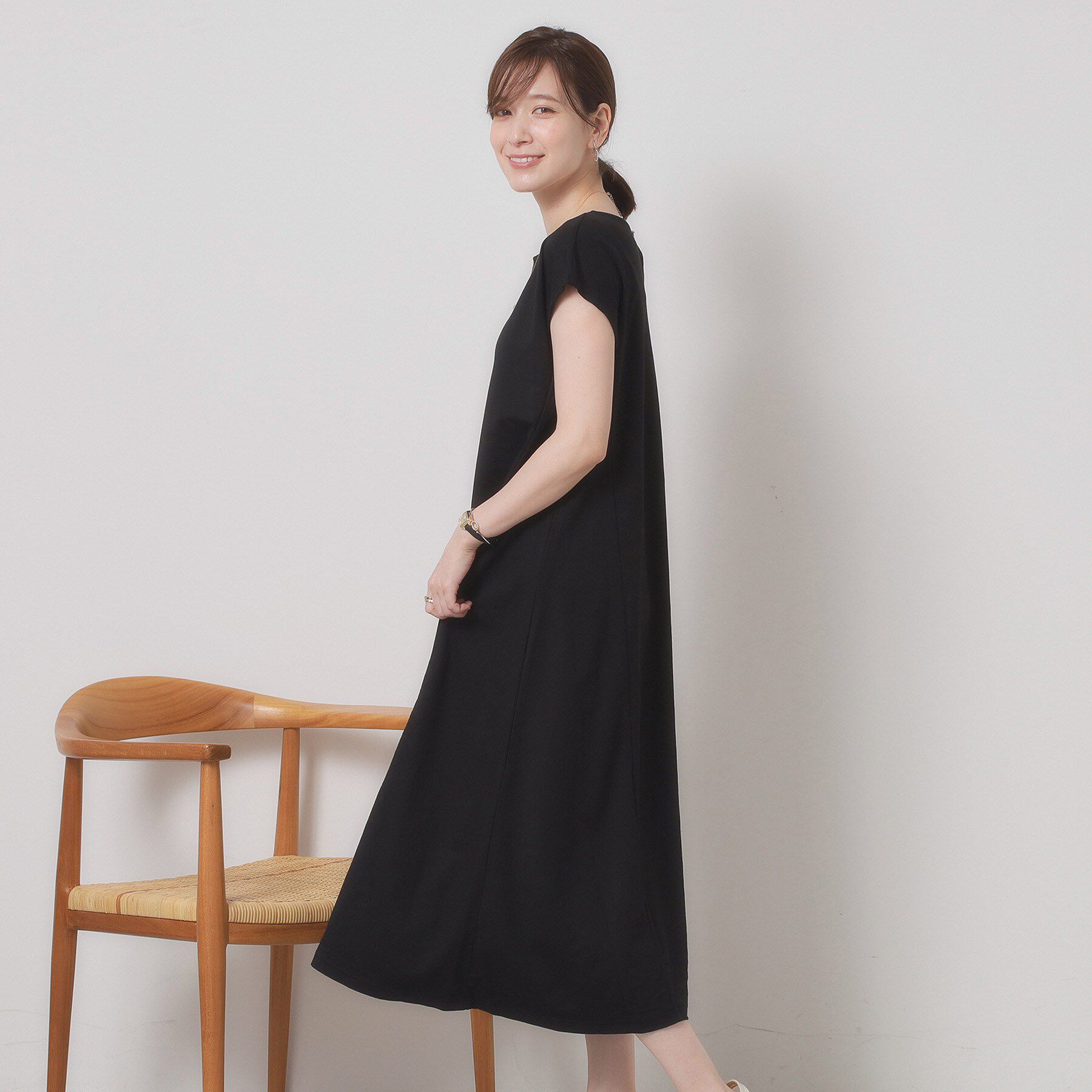 ITS&rsquo;DEMO「【接触冷感／洗濯機OK】カノコカットフレアワンピース」|ワンピース|