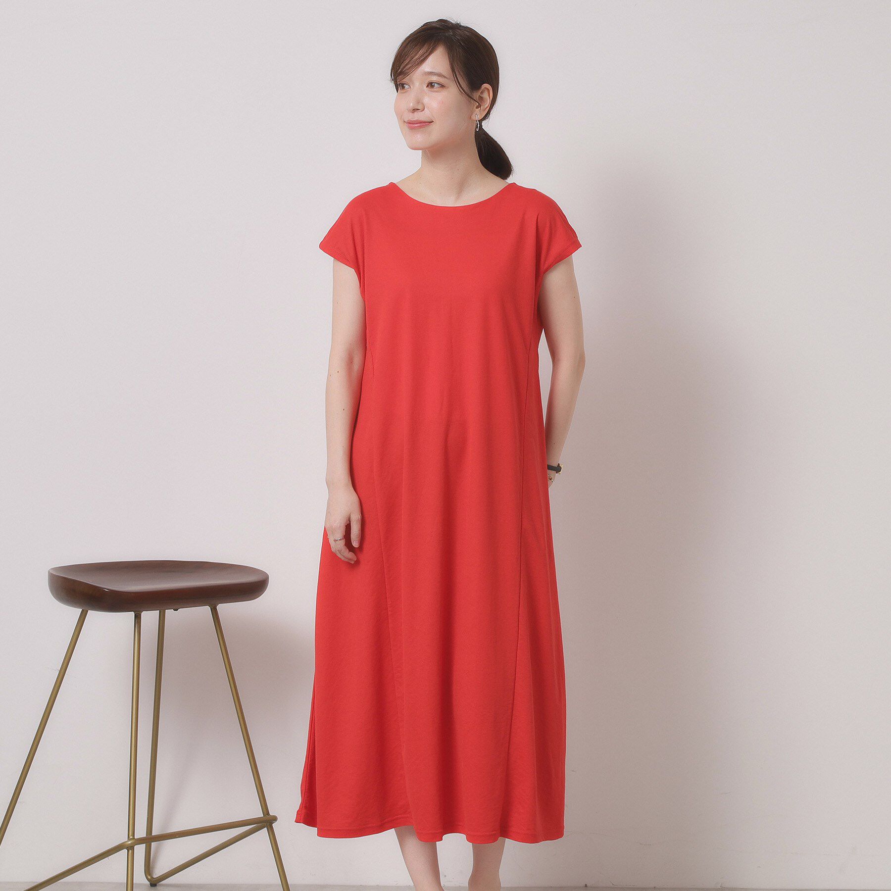 ITS&rsquo;DEMO「【接触冷感／洗濯機OK】カノコカットフレアワンピース」|ワンピース|
