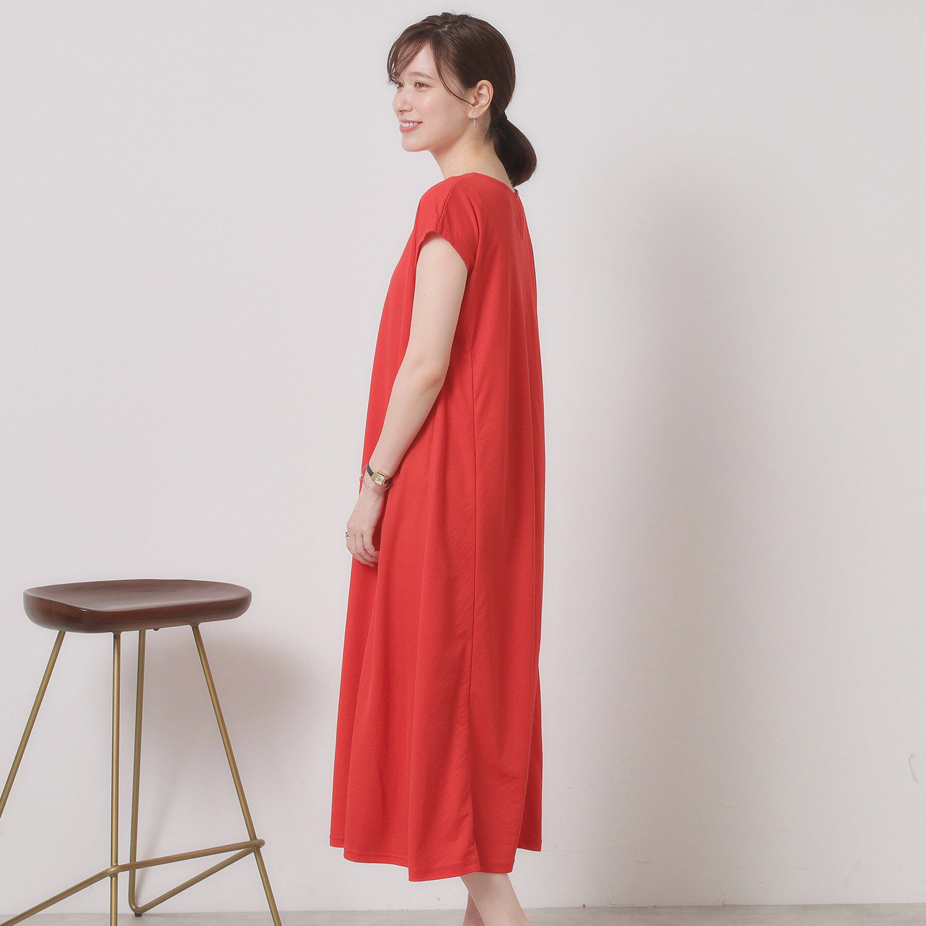 ITS&rsquo;DEMO「【接触冷感／洗濯機OK】カノコカットフレアワンピース」|ワンピース|