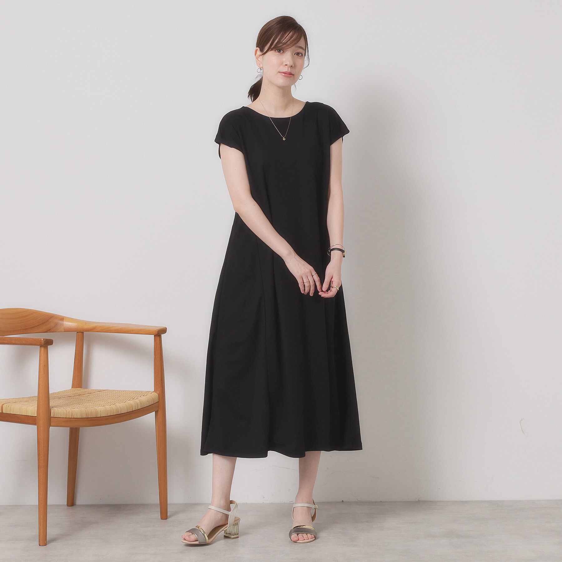 ITS&rsquo;DEMO「【接触冷感／洗濯機OK】カノコカットフレアワンピース」|ワンピース|