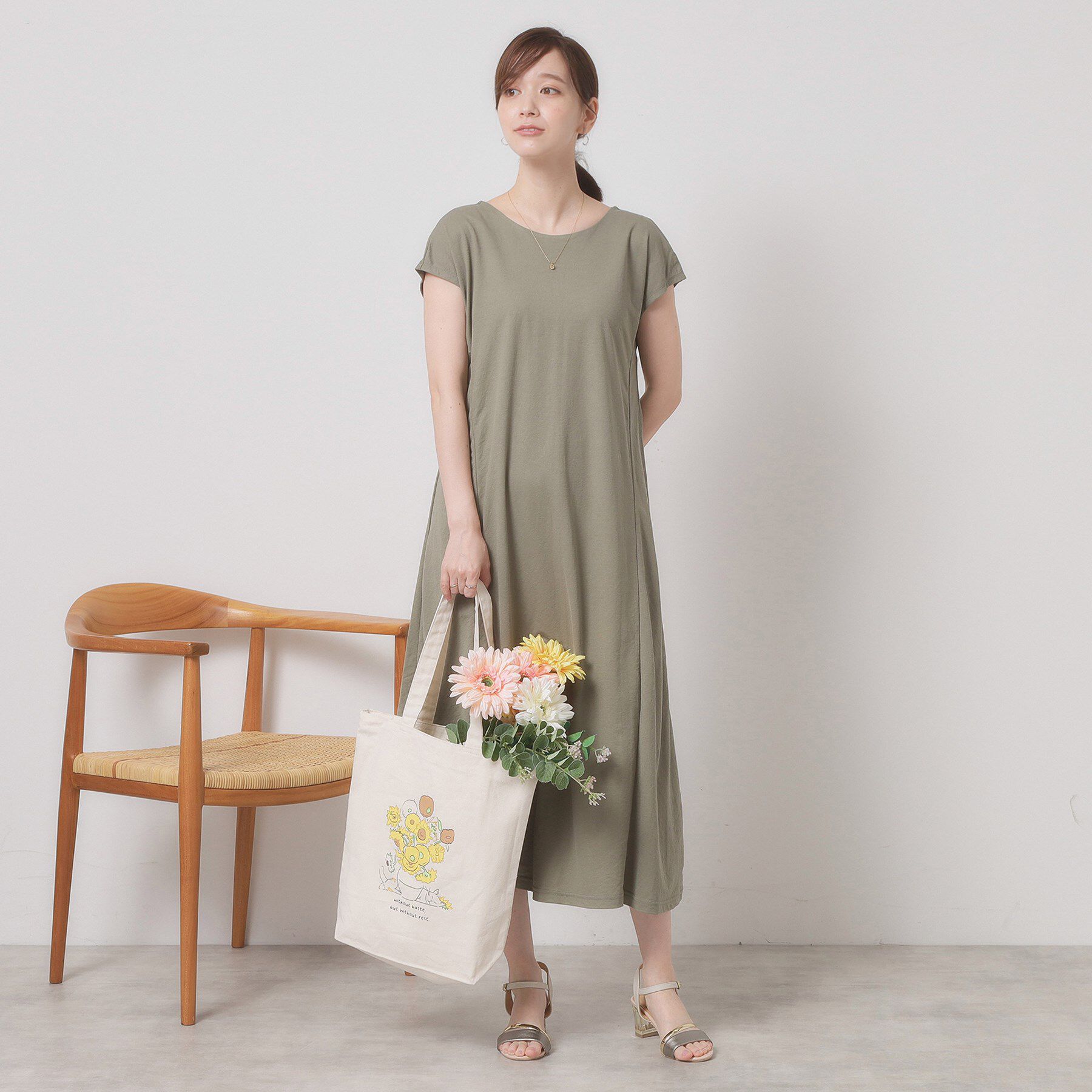 ITS&rsquo;DEMO「【接触冷感／洗濯機OK】カノコカットフレアワンピース」|ワンピース|