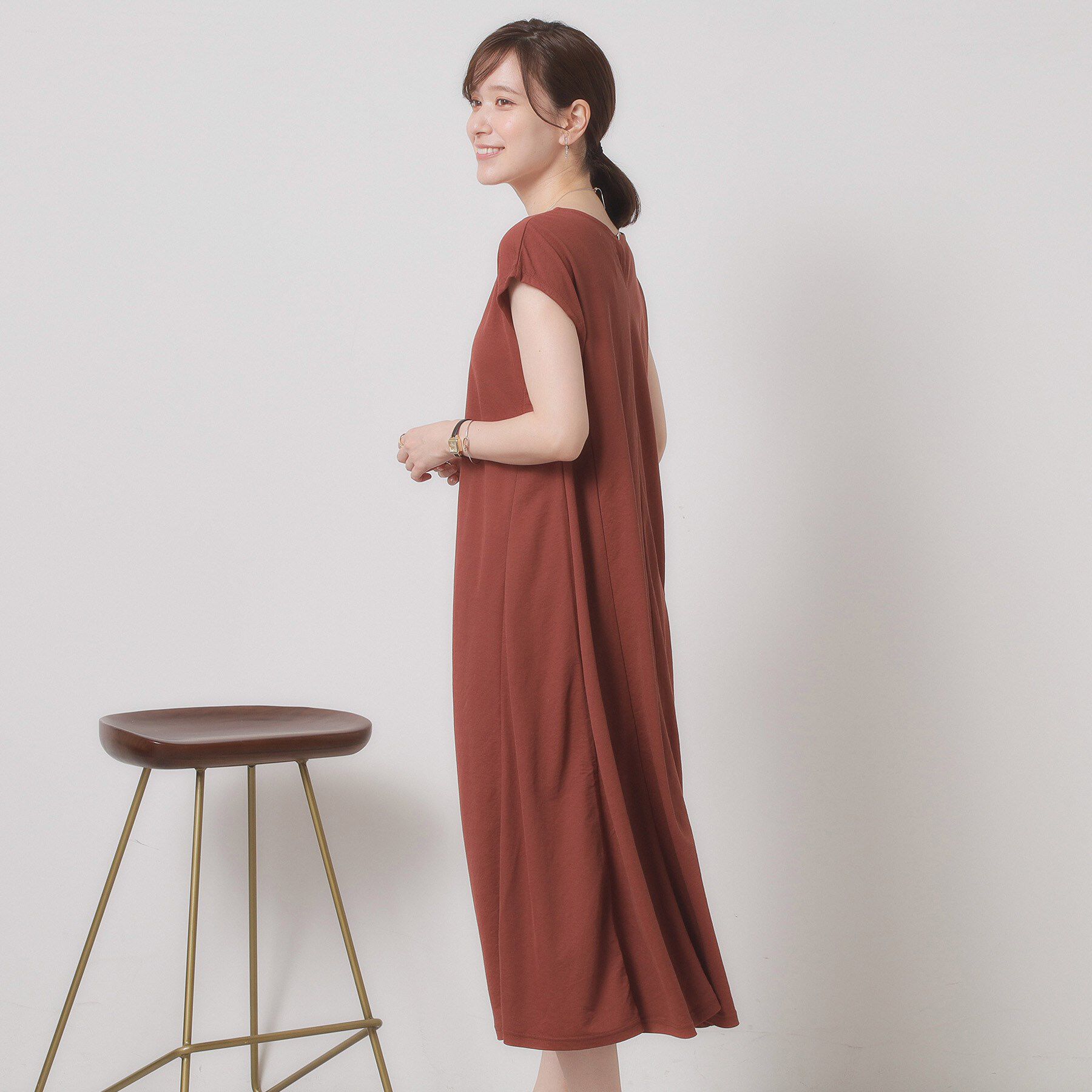 ITS&rsquo;DEMO「【接触冷感／洗濯機OK】カノコカットフレアワンピース」|ワンピース|