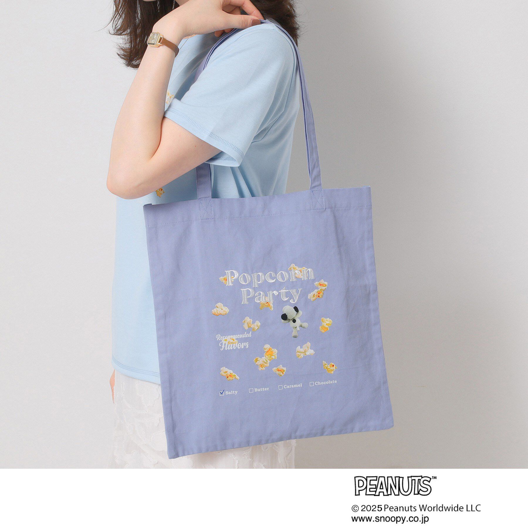 ITS&rsquo;DEMO「PEANUTS別注トートバッグ」|トートバッグ|サックスブルー(09