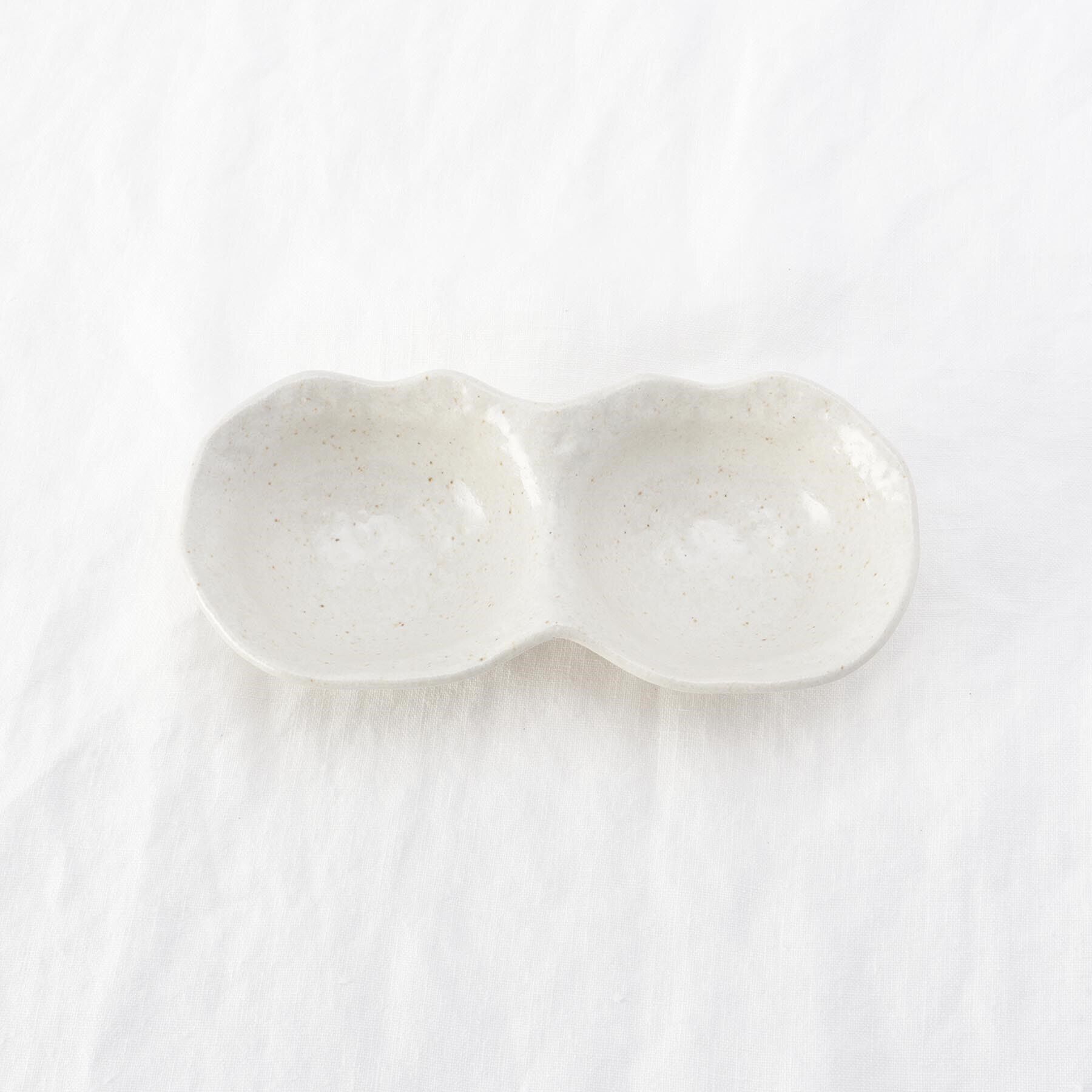 212 KITCHEN STORE「饗の器 2つ仕切り皿 深 WH」|食器・キッチングッズ|