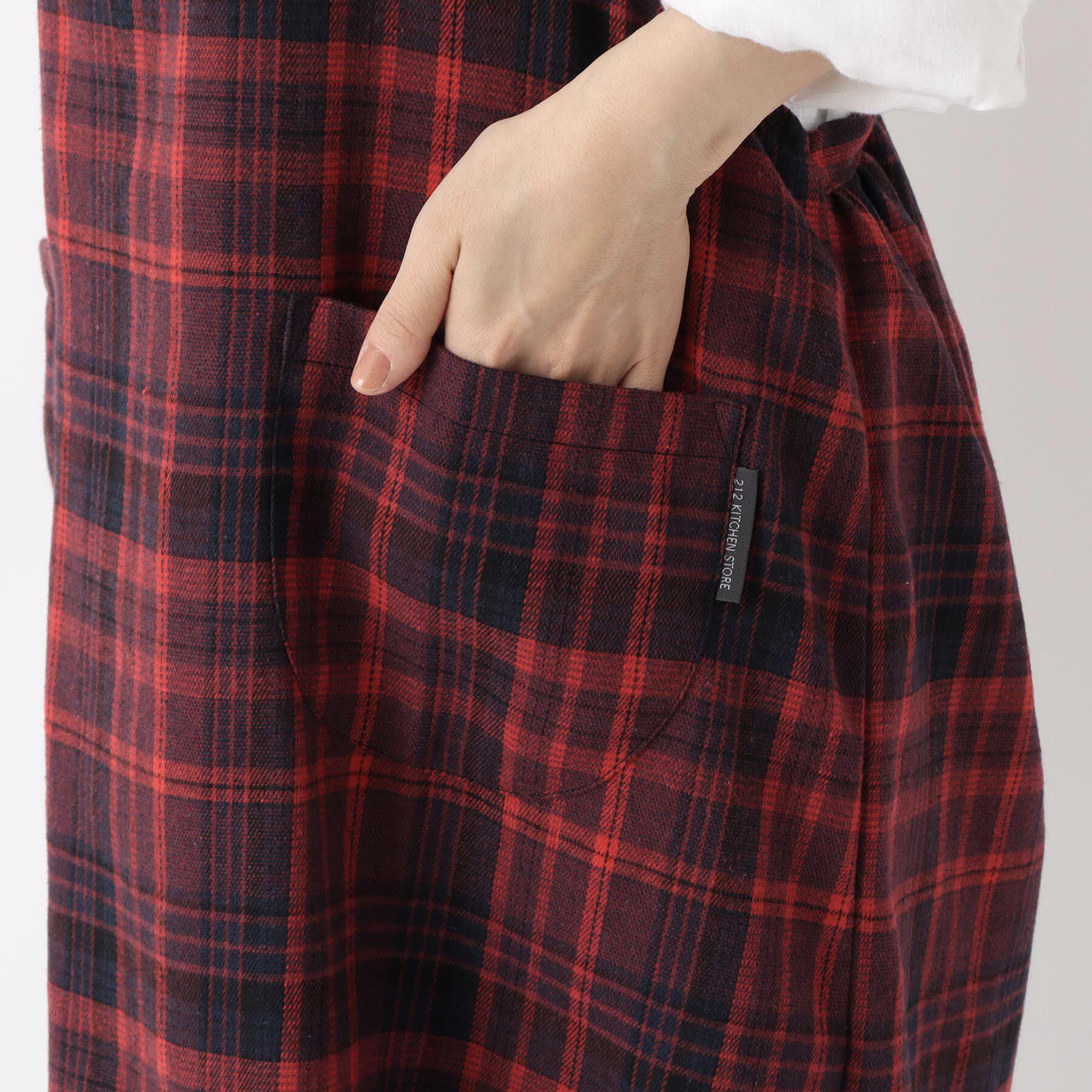 212 KITCHEN STORE「タータンチェックエプロン RD」|食器・キッチングッズ|