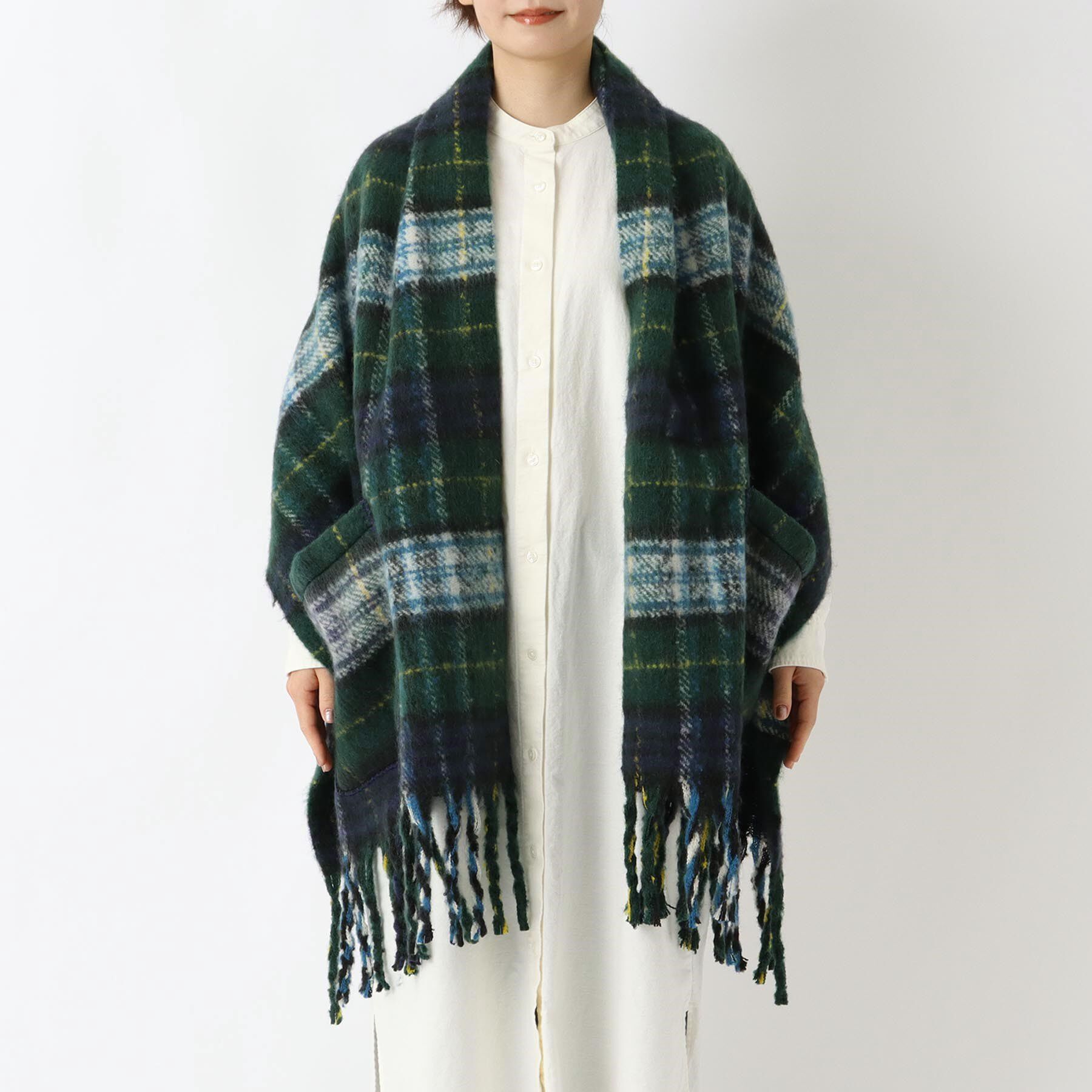 212 KITCHEN STORE「ポケットブランケット タータンネイビー」|ブランケット|