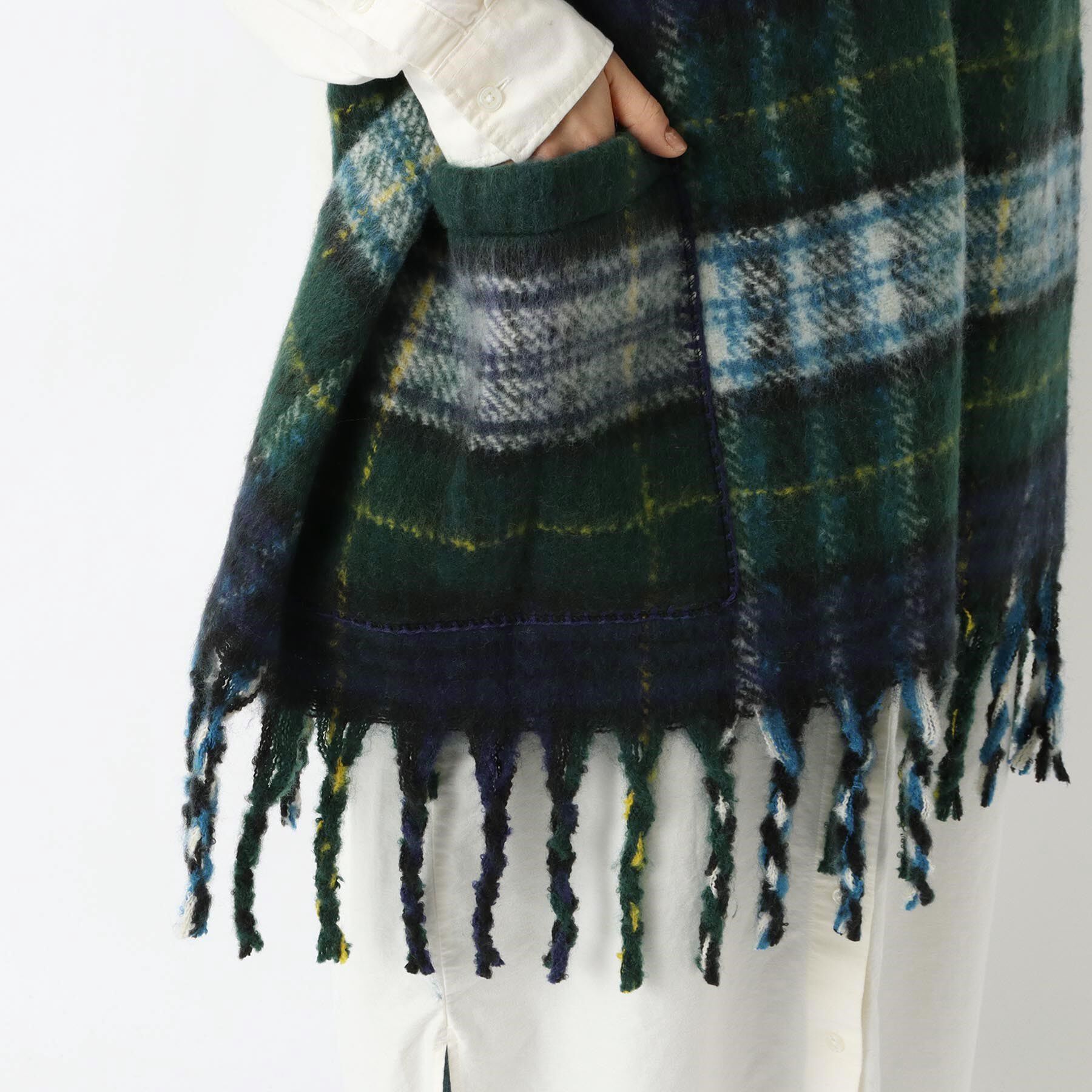 212 KITCHEN STORE「ポケットブランケット タータンネイビー」|ブランケット|