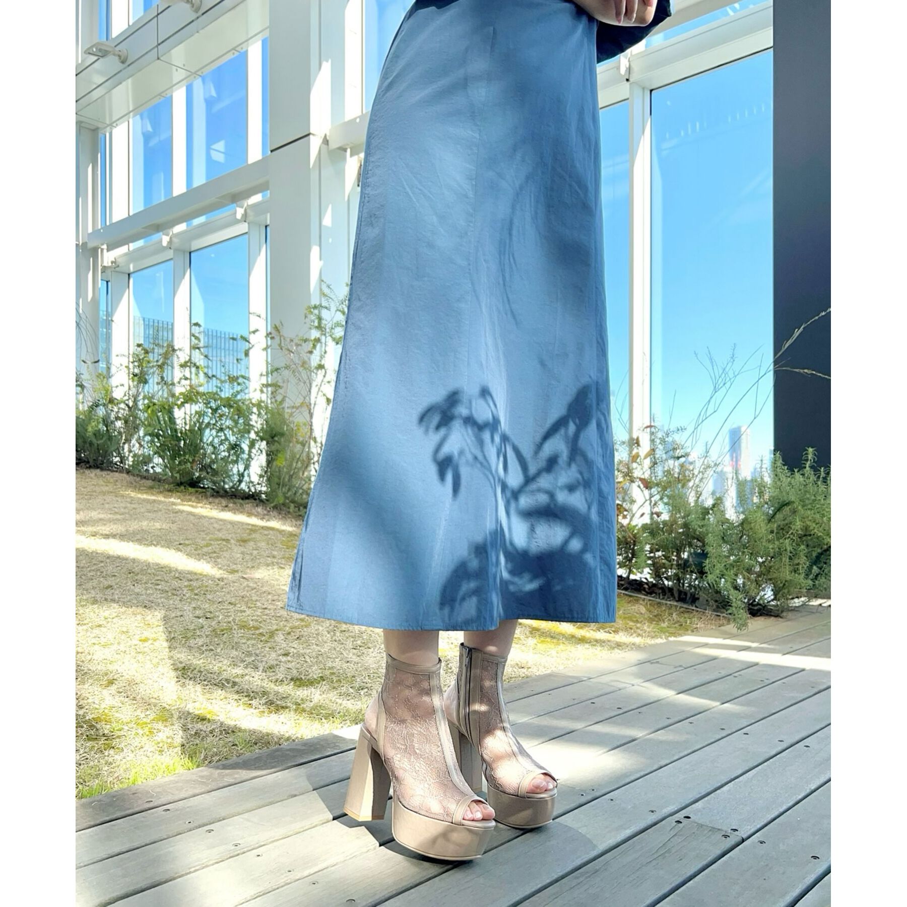 ESPERANZA「厚底ラク盛りブーツヒールサンダル」|ショートブーツ|