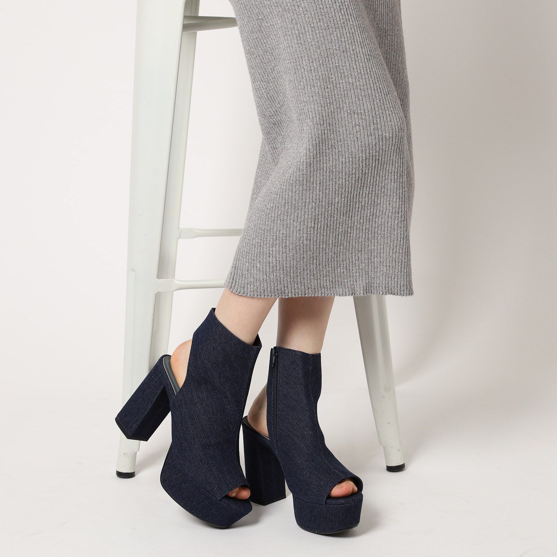 ESPERANZA「厚底ラク盛りブーツヒールサンダル」|ショートブーツ|