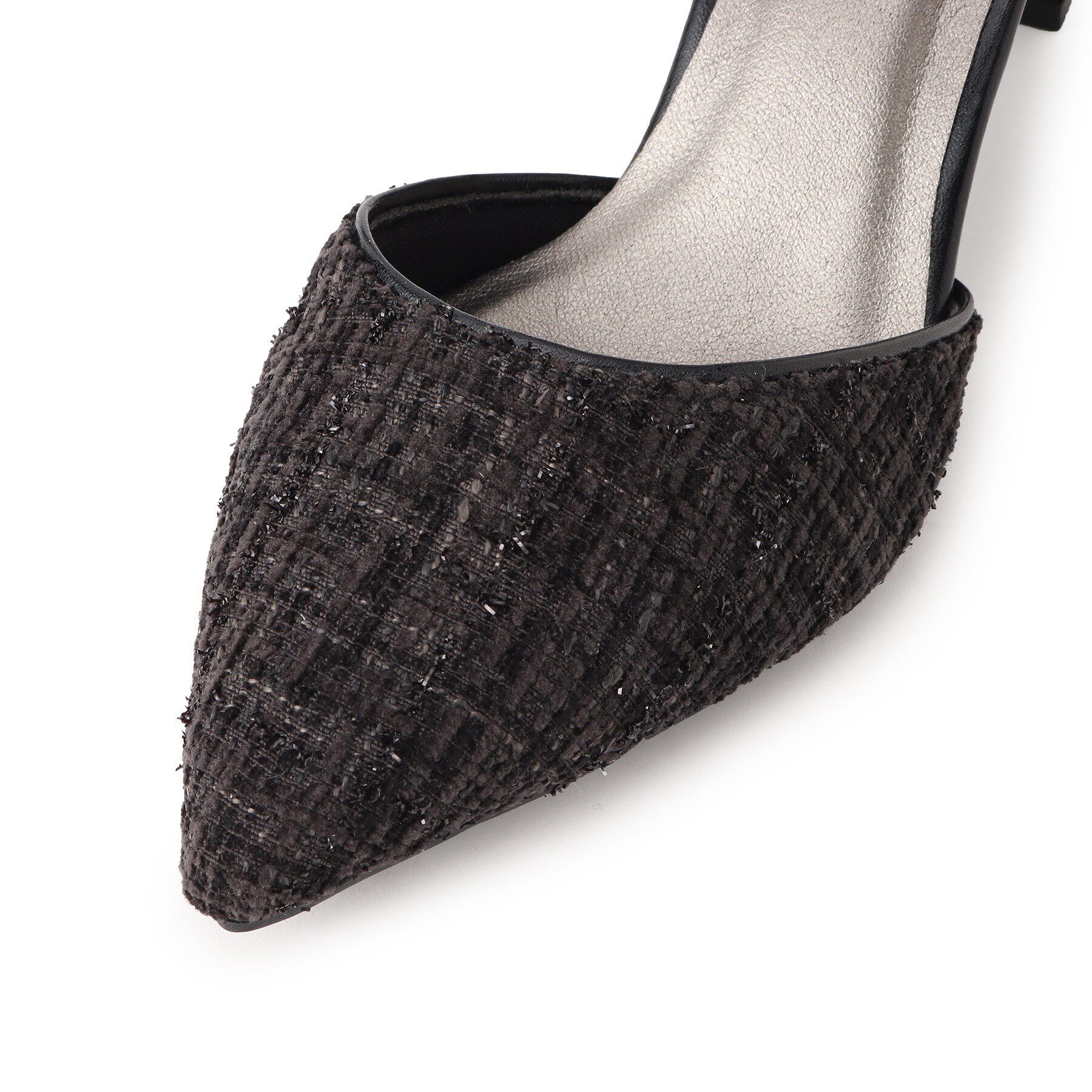 ESPERANZA「アンクルストラップ付ツイードセパレートパンプス」|パンプス|