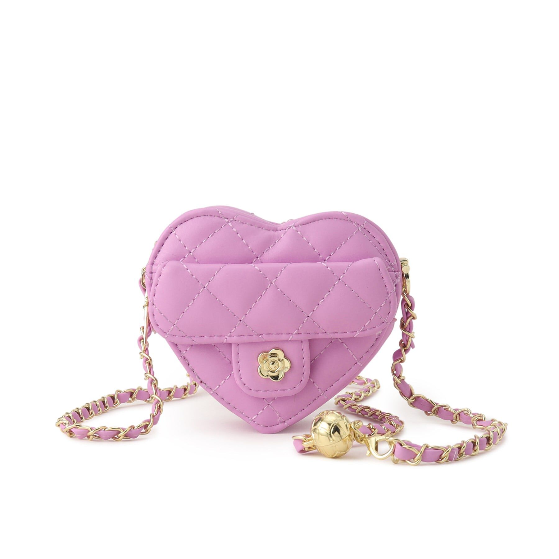 Ober Tashe「ハート型ショルダーバッグ」|ショルダー・メッセンジャー|パープル(083)