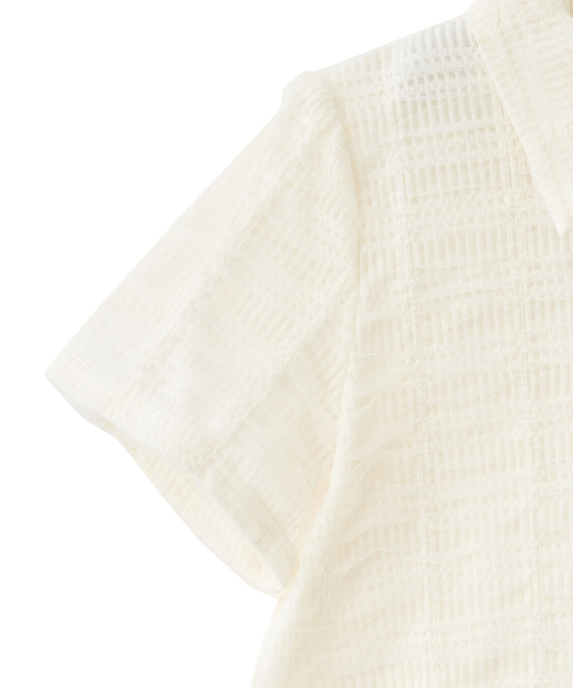 COCO DEAL「シアーチェッククロップド丈シャツ」|シャツ・ブラウス|