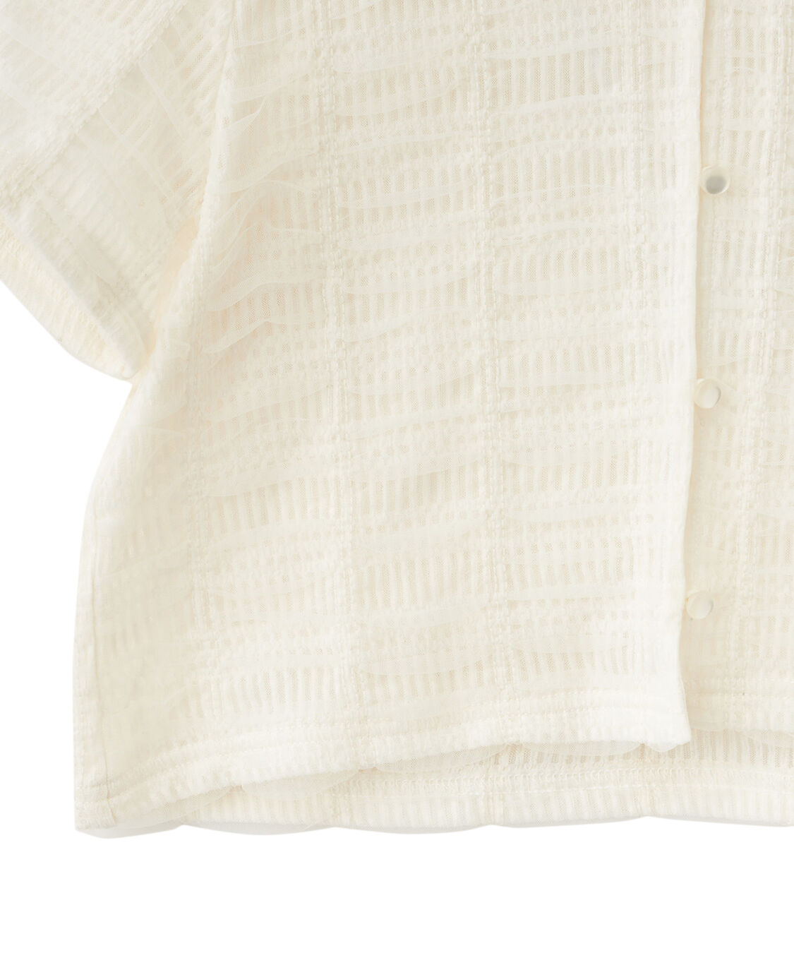 COCO DEAL「シアーチェッククロップド丈シャツ」|シャツ・ブラウス|