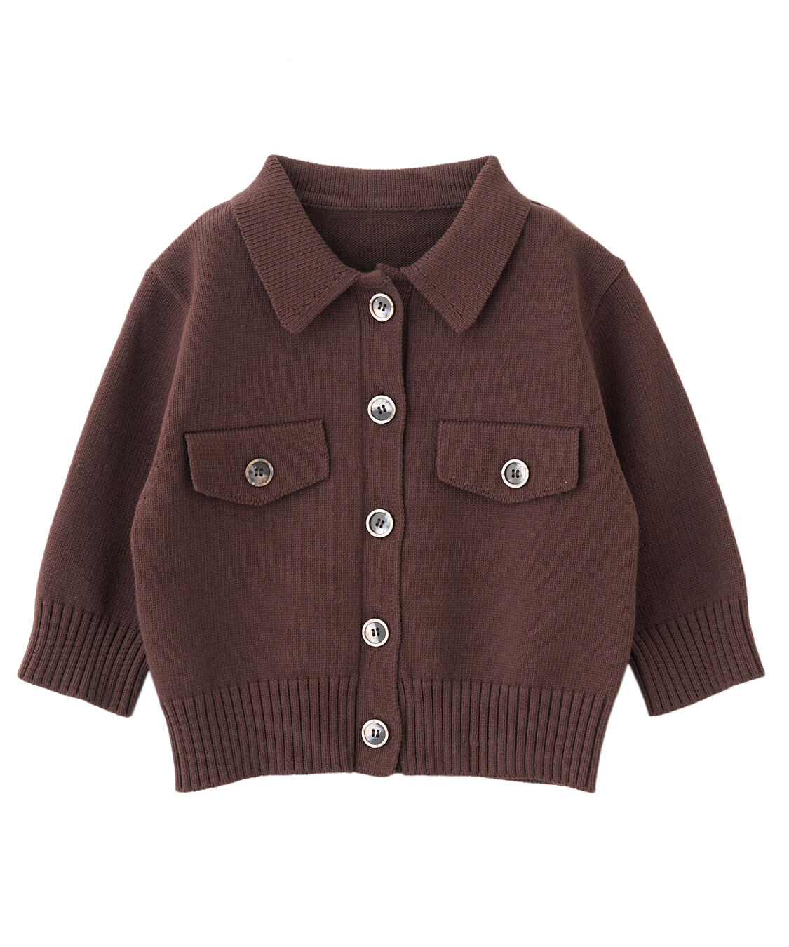 COCO DEAL「リリヤーンハーフスリーブニットカーディガン」|ニット・セーター|ブラウン