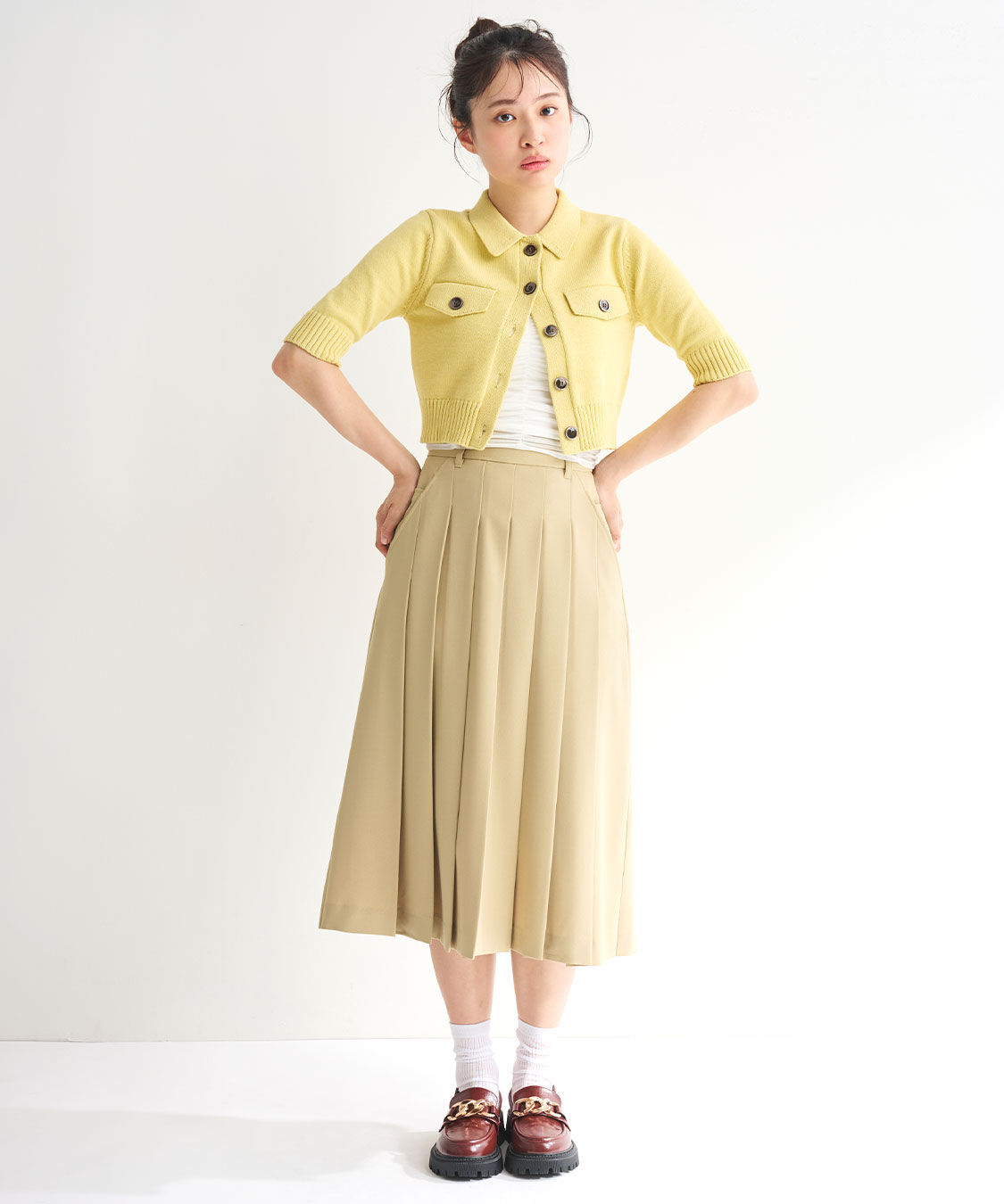 COCO DEAL「リリヤーンハーフスリーブニットカーディガン」|ニット・セーター|