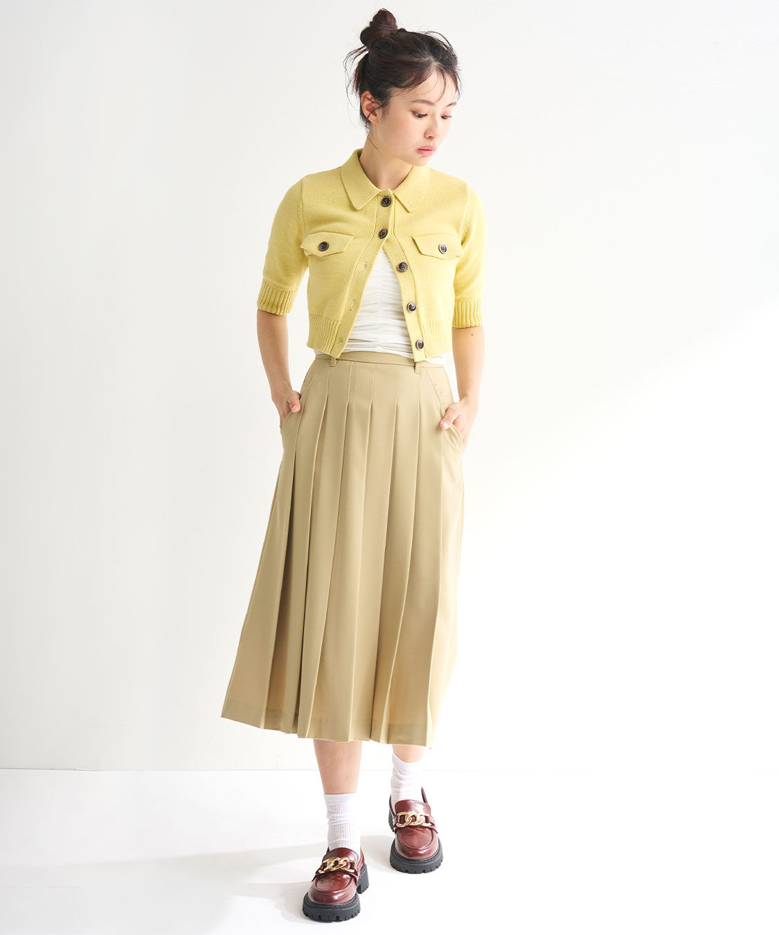 COCO DEAL「リリヤーンハーフスリーブニットカーディガン」|ニット・セーター|